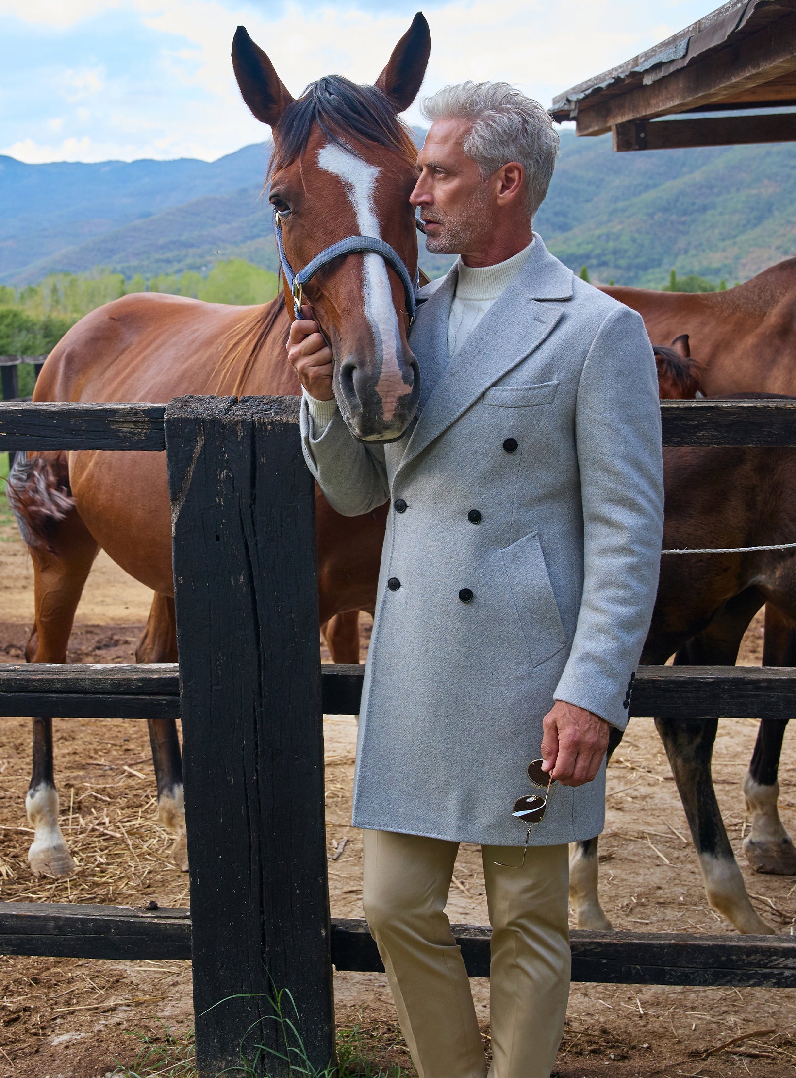 The Royal Light Grey Overcoat