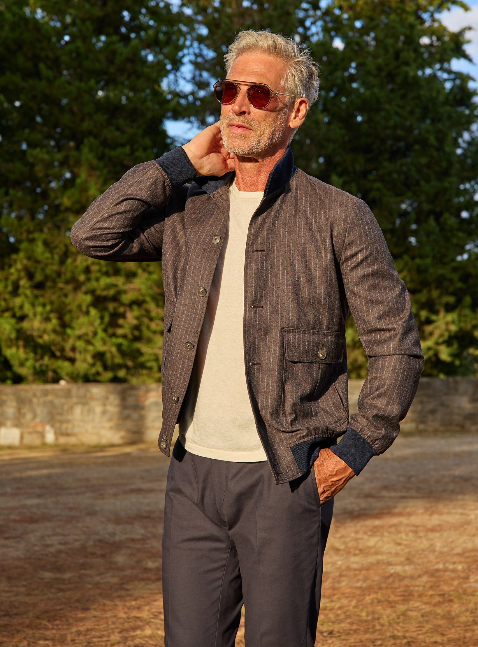 Blouson Jacket in Luxurious Pure Wool