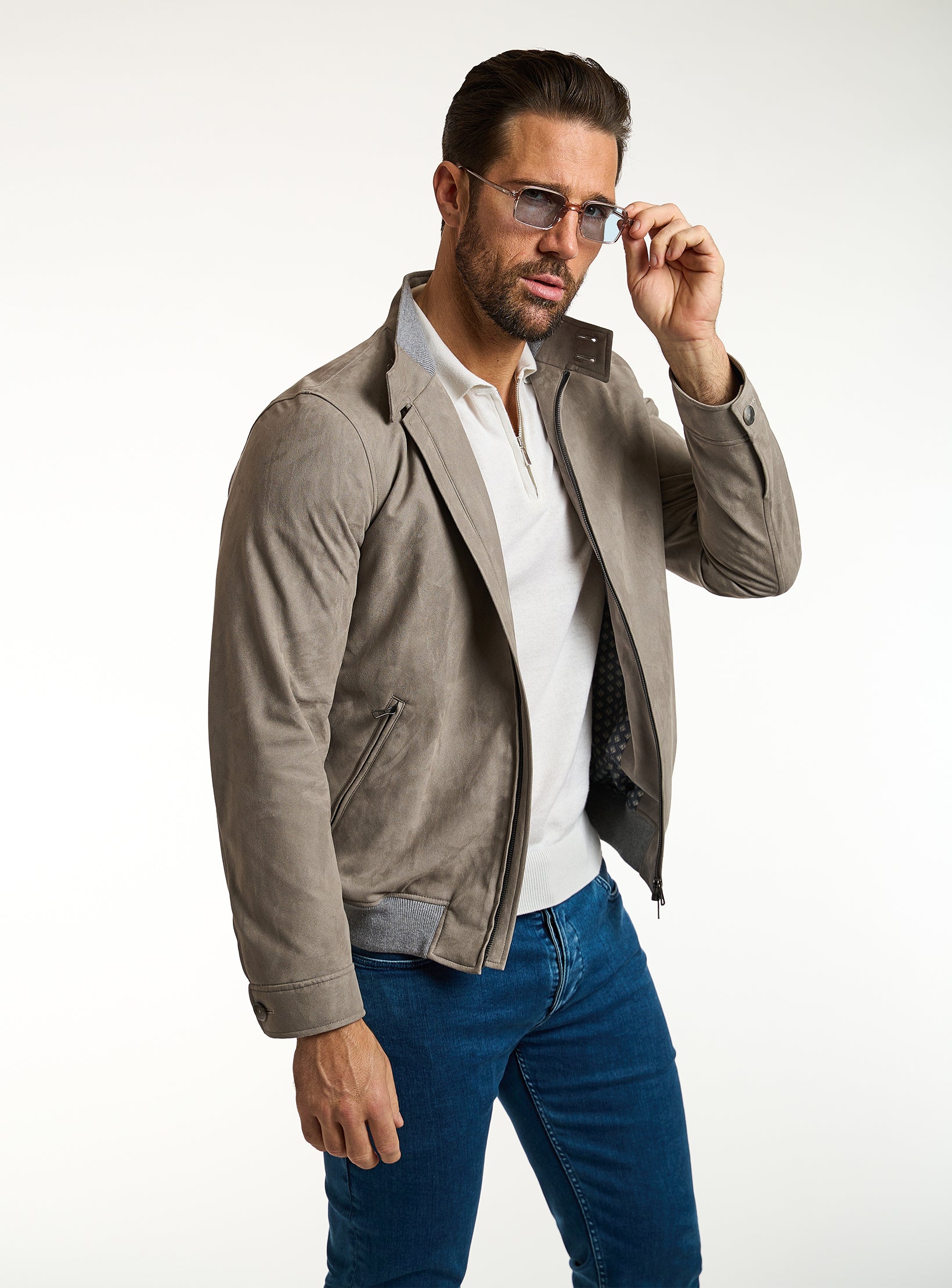 Alcantara Elegance Bomber Jacket