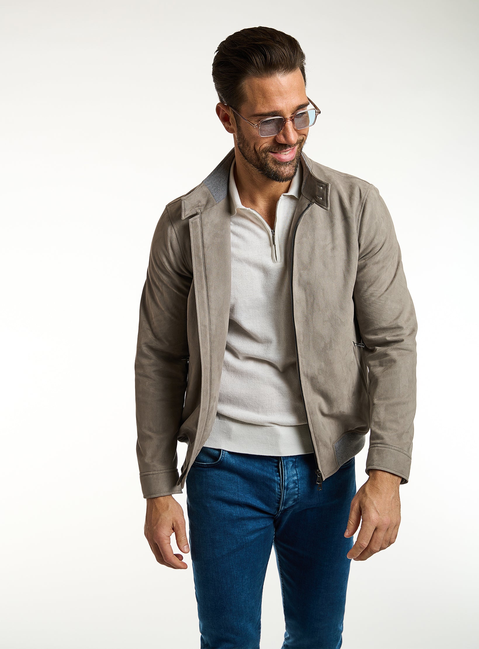 Alcantara Elegance Bomber Jacket