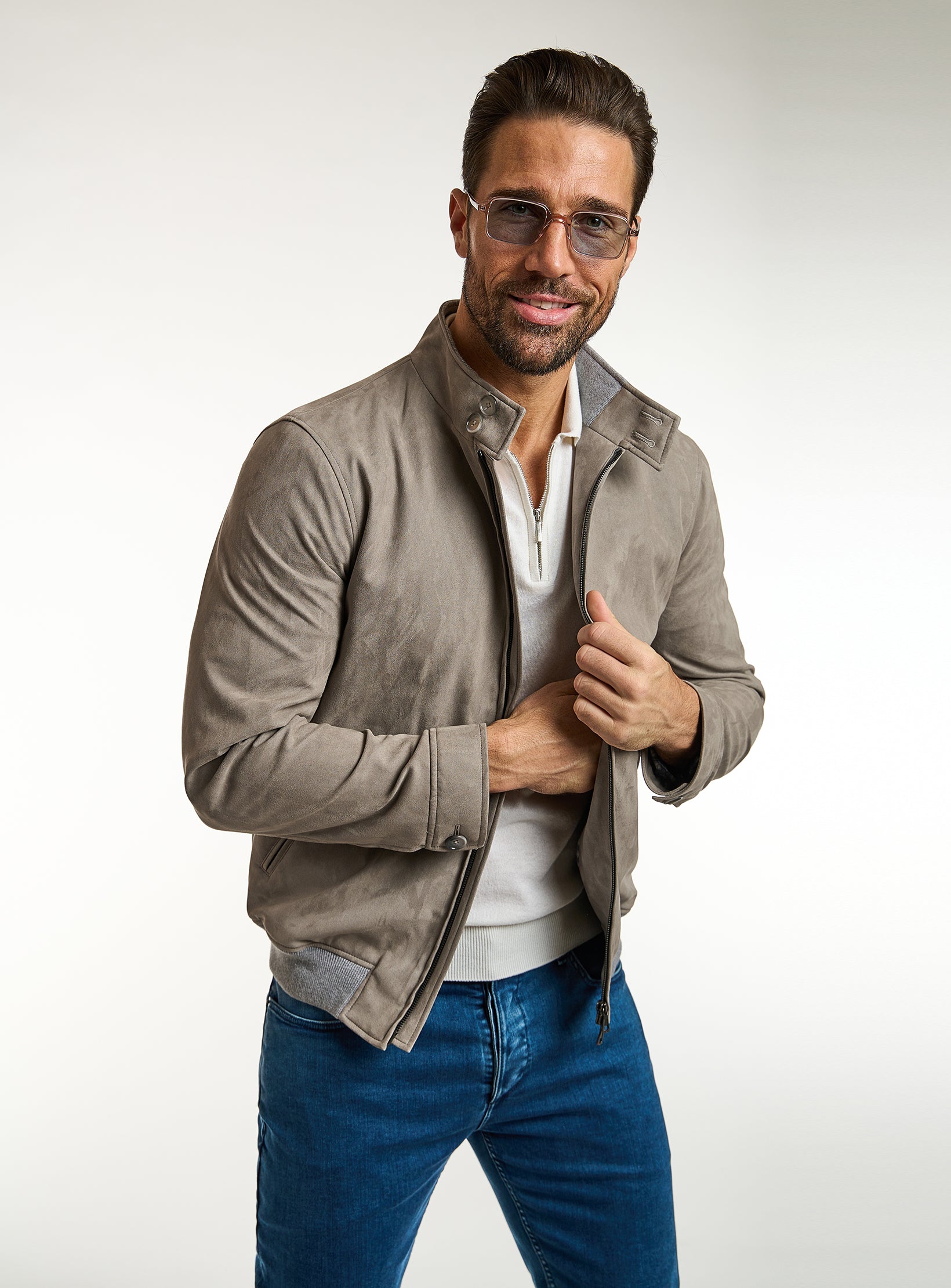 Alcantara Elegance Bomber Jacket