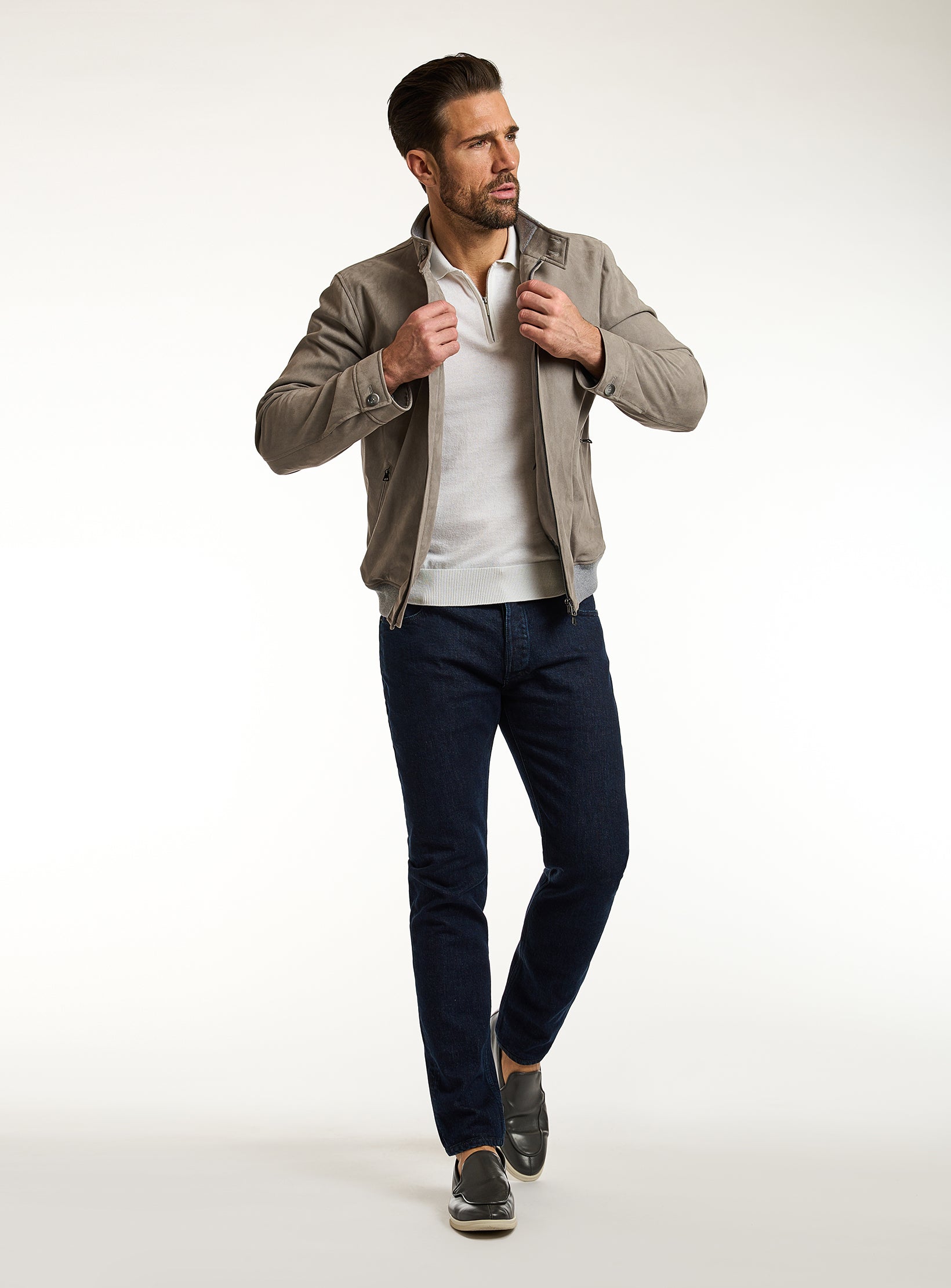Alcantara Elegance Bomber Jacket