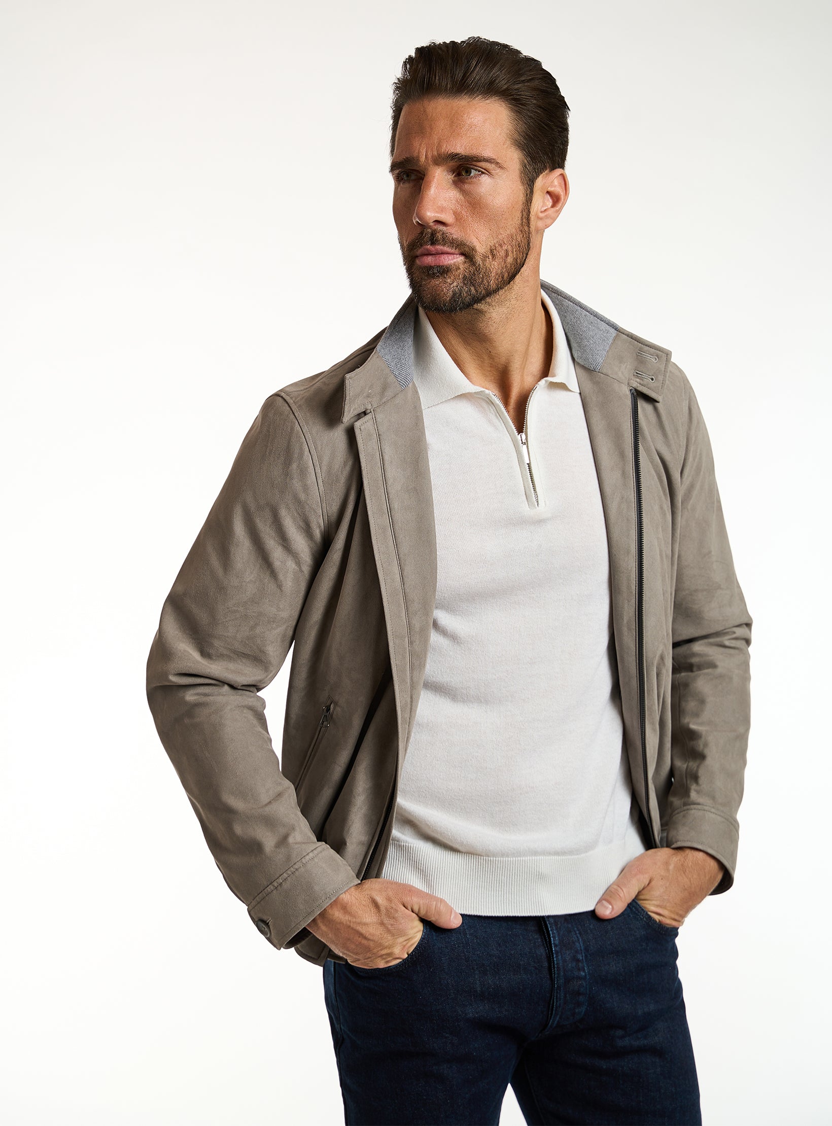 Alcantara Elegance Bomber Jacket