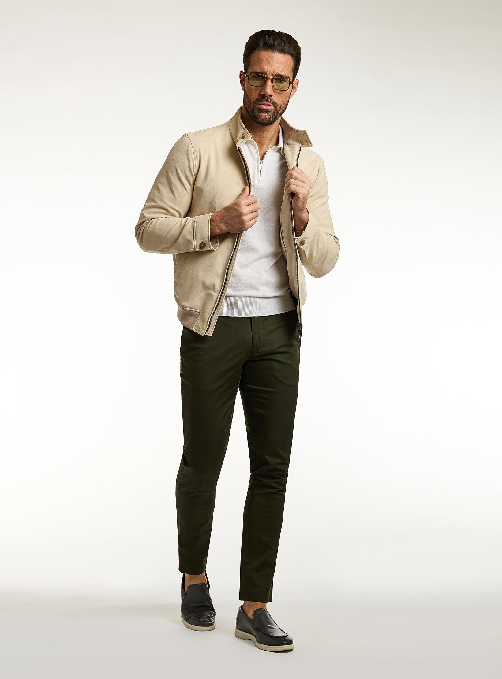 Alcantara Luxe Bomber Jacket
