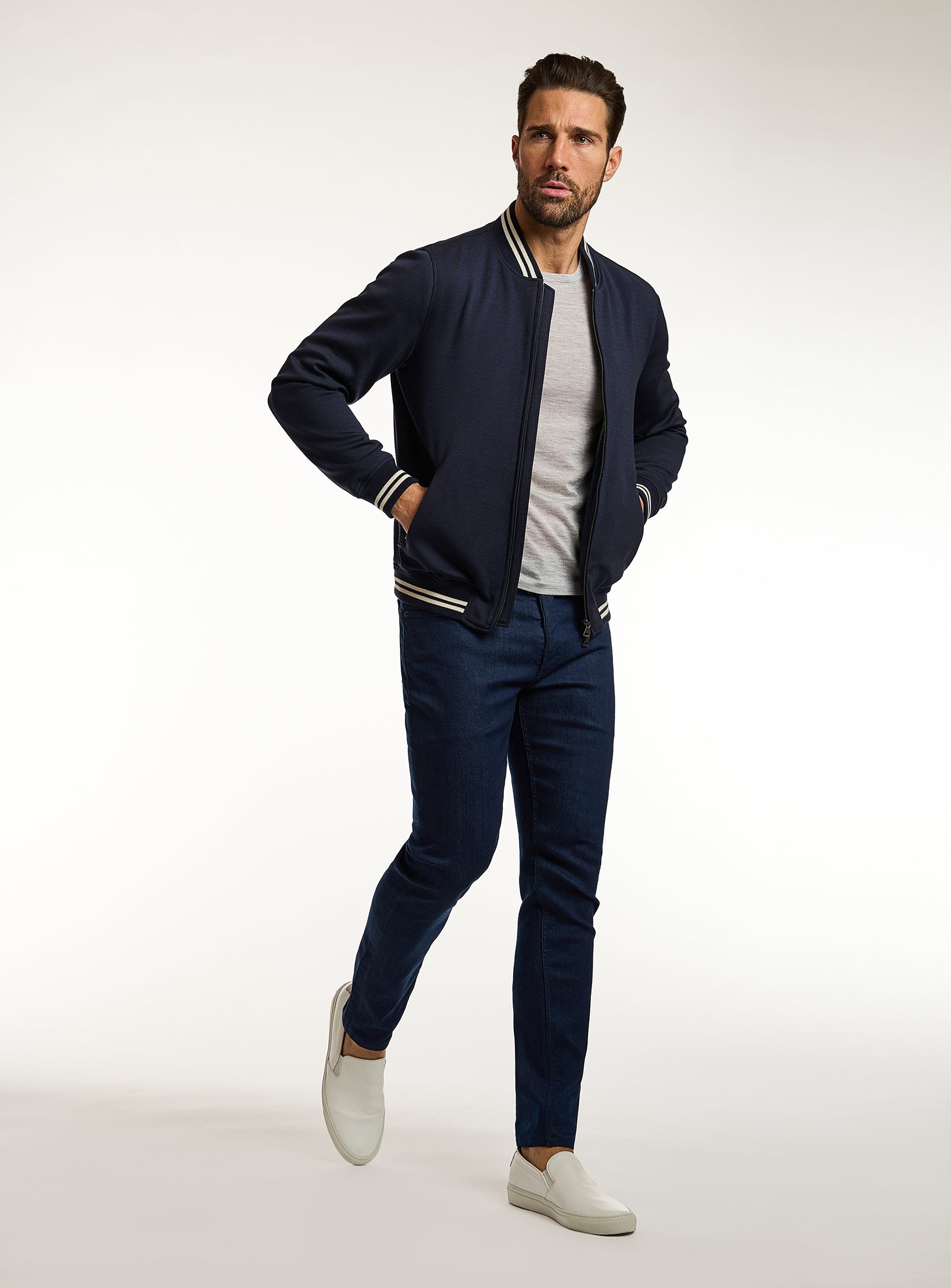 DeLuxe Jersey Bomber Jacket