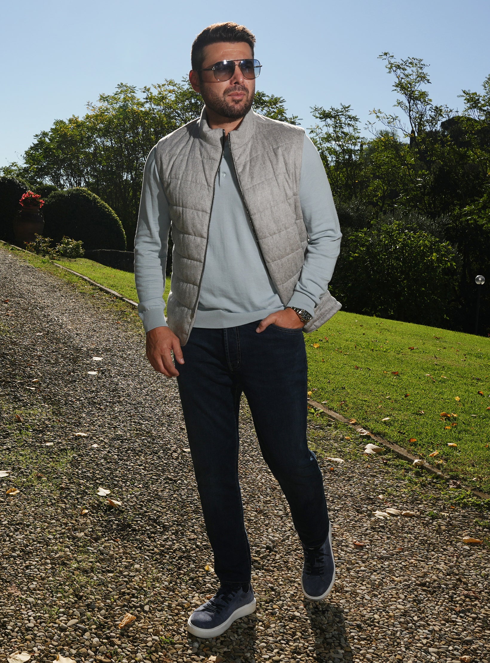 Pure Cashmere Body Warmer – Smart Casual Versatility