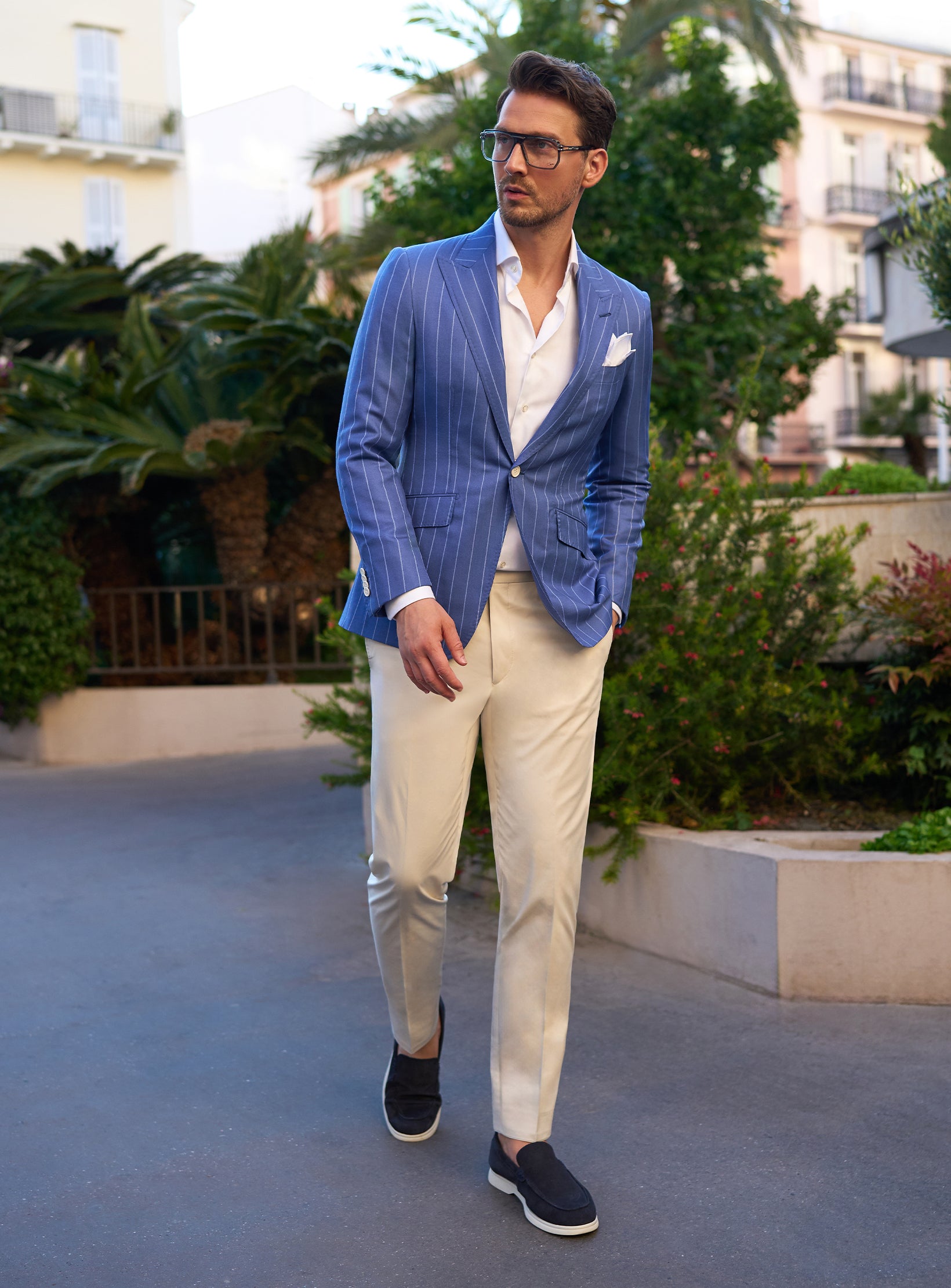 La Croisette Blue Stripe