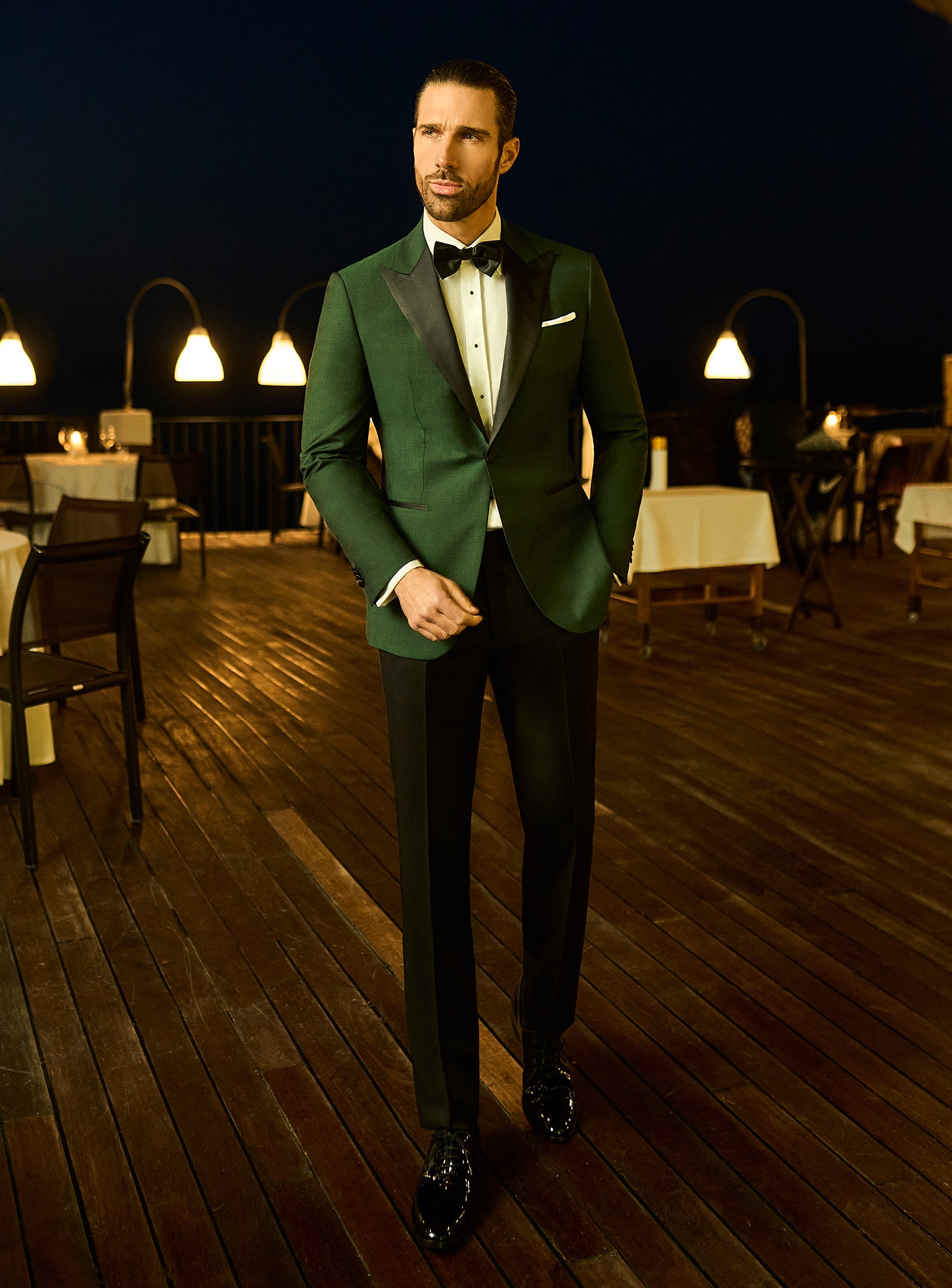 Costum Emerald Black Tie Consiglieri