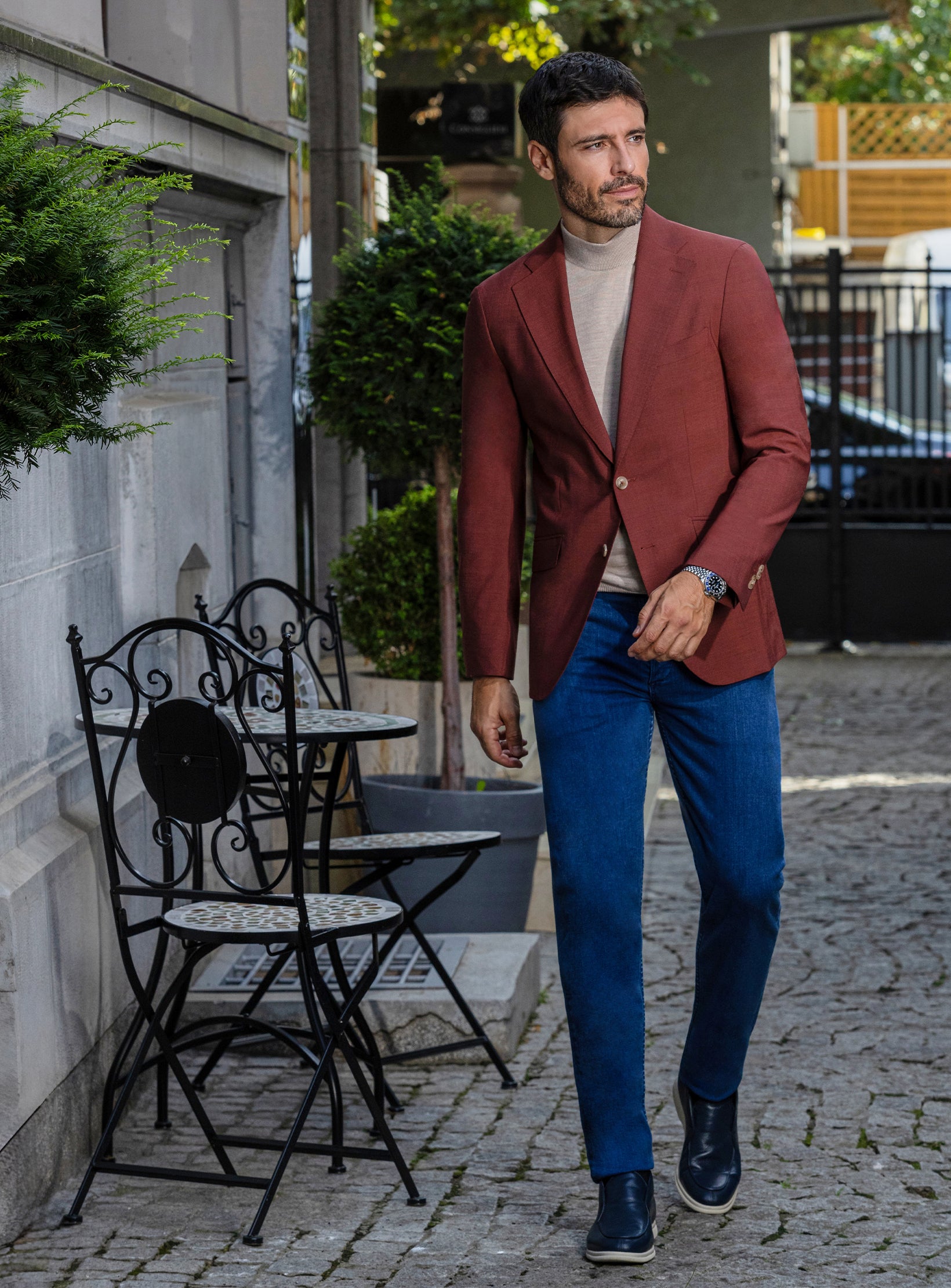 The Burgundy Luxe Blazer