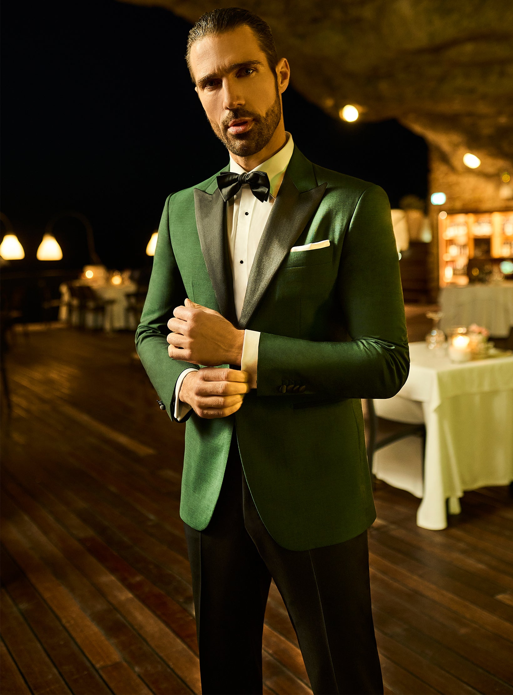 Costum Emerald Black Tie Consiglieri