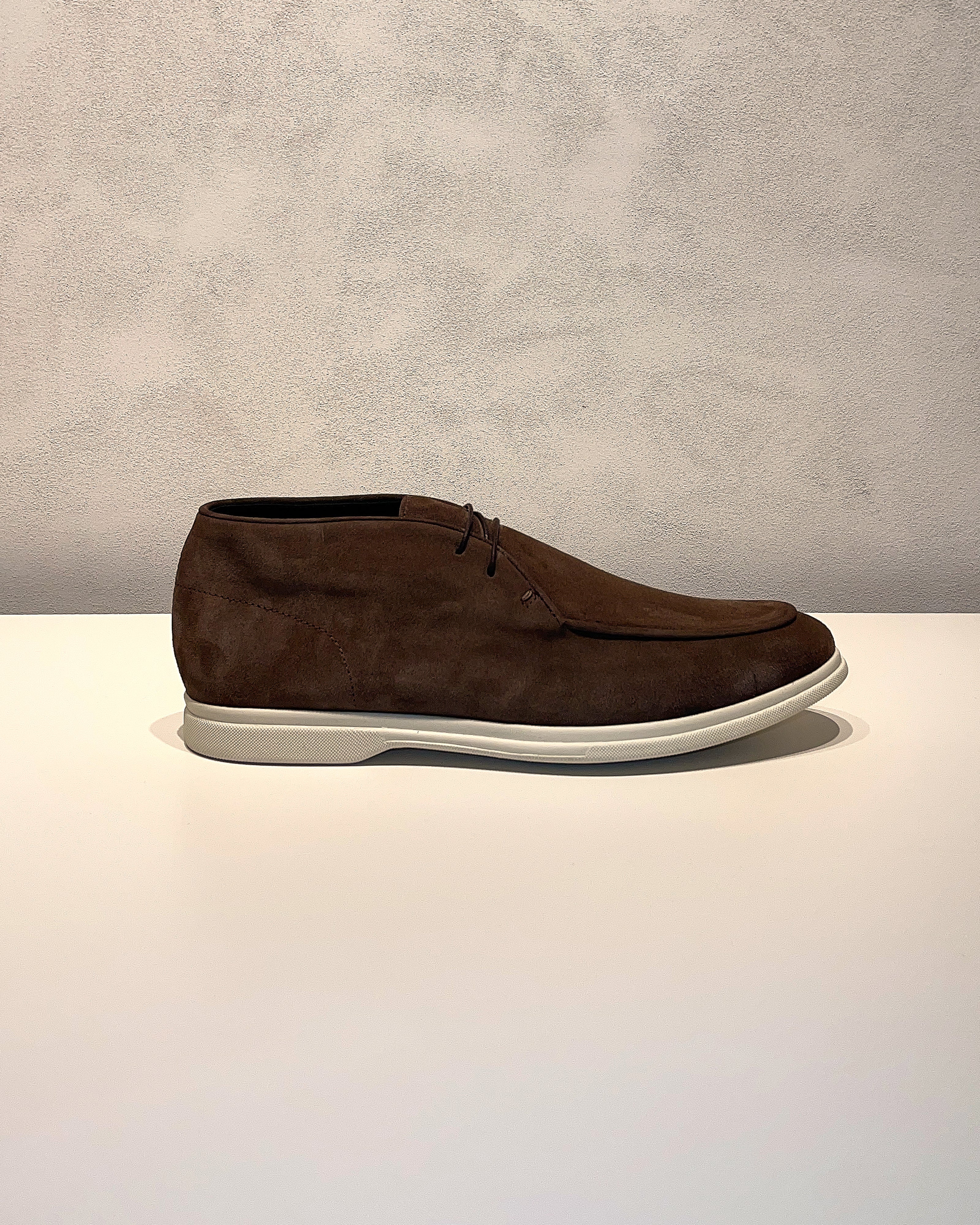 Chocolate Suede Mid Top City Loafers