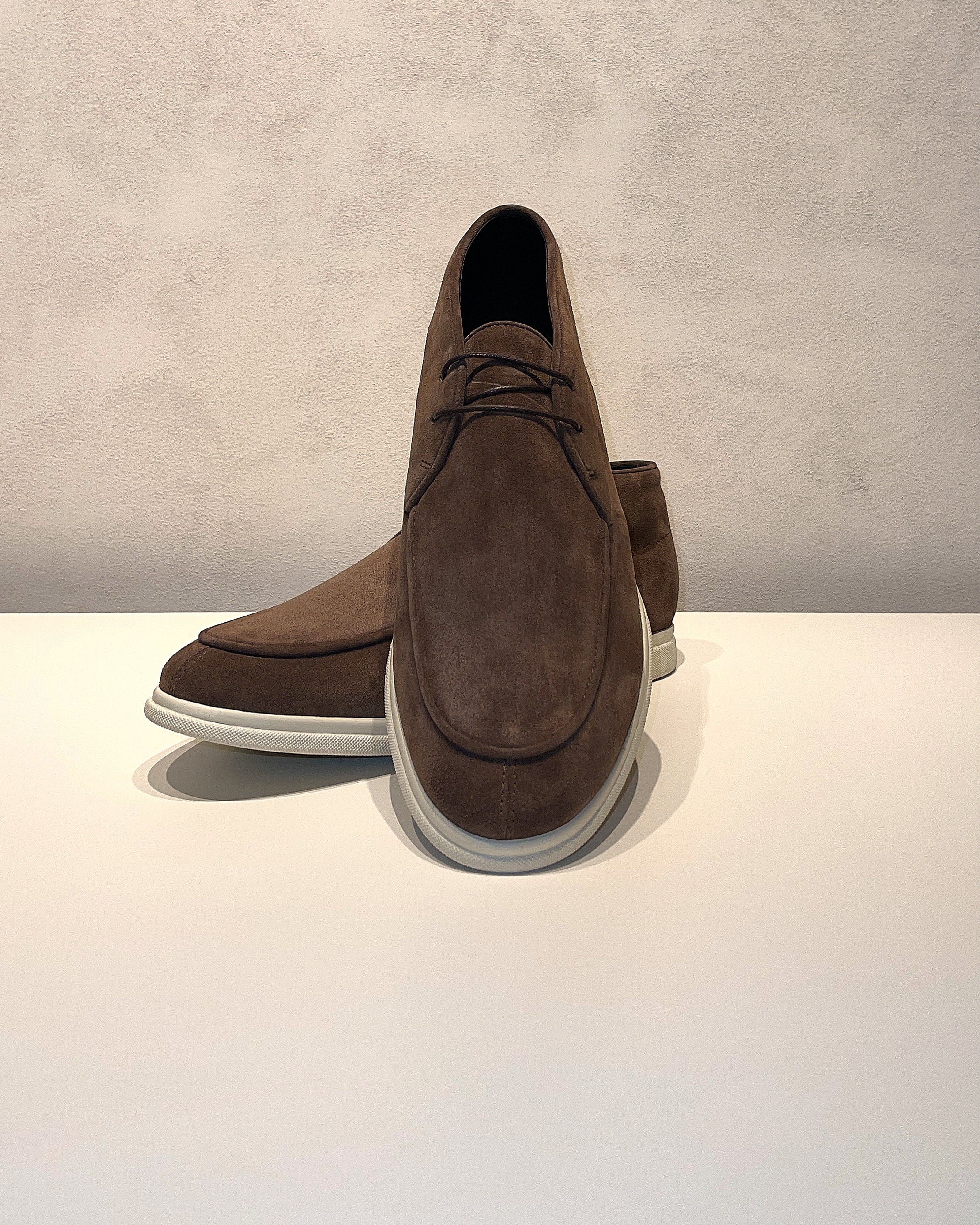 Chocolate Suede Mid Top City Loafers