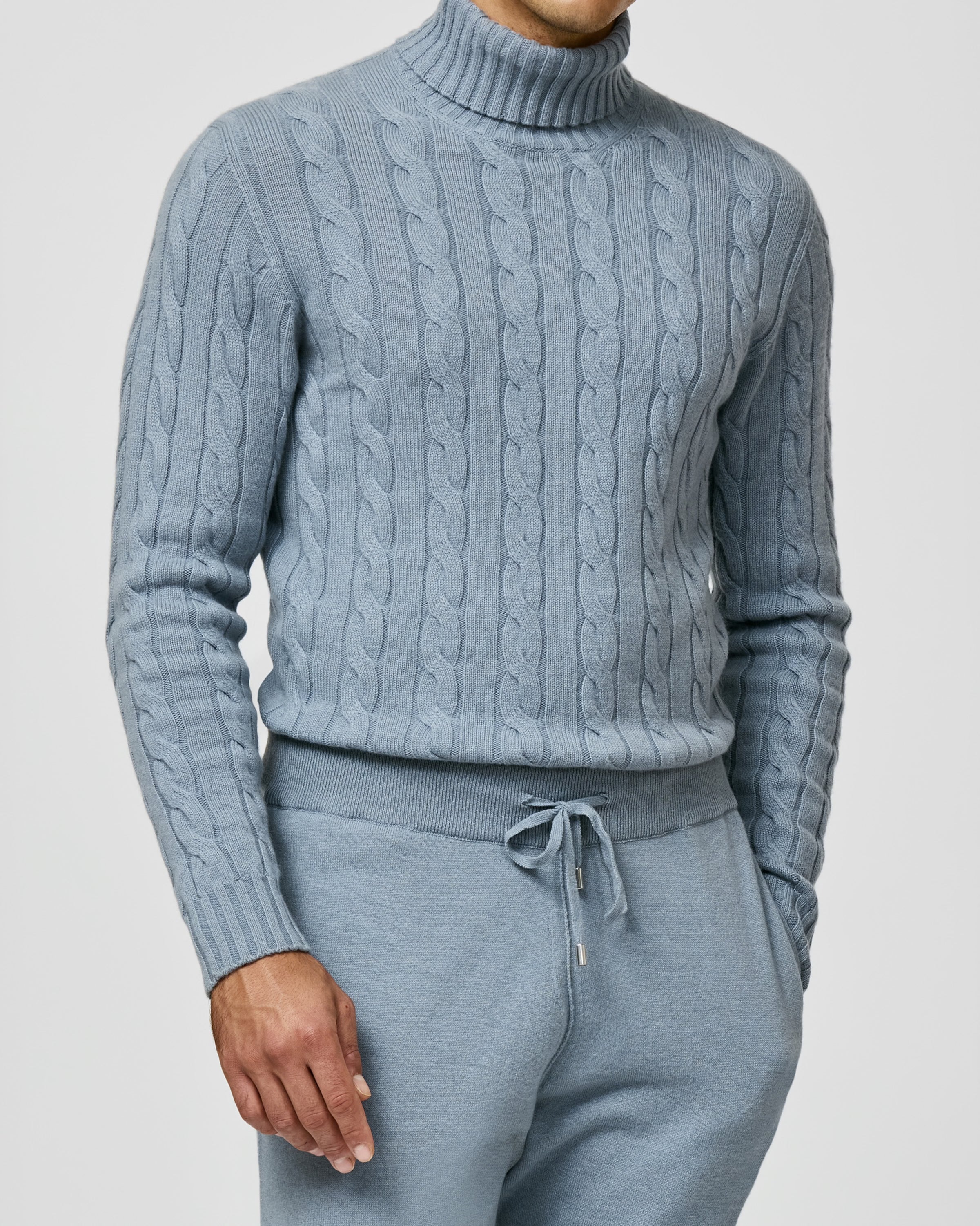 Knit Steel Blue Cashmere