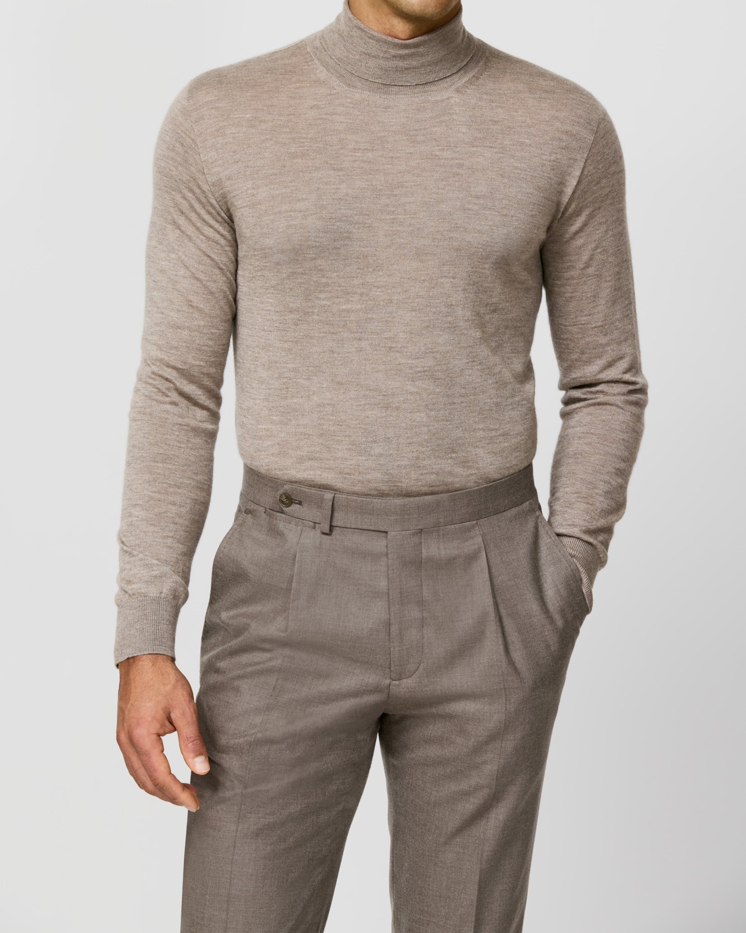 Knit Natural Silk Cashmere sand