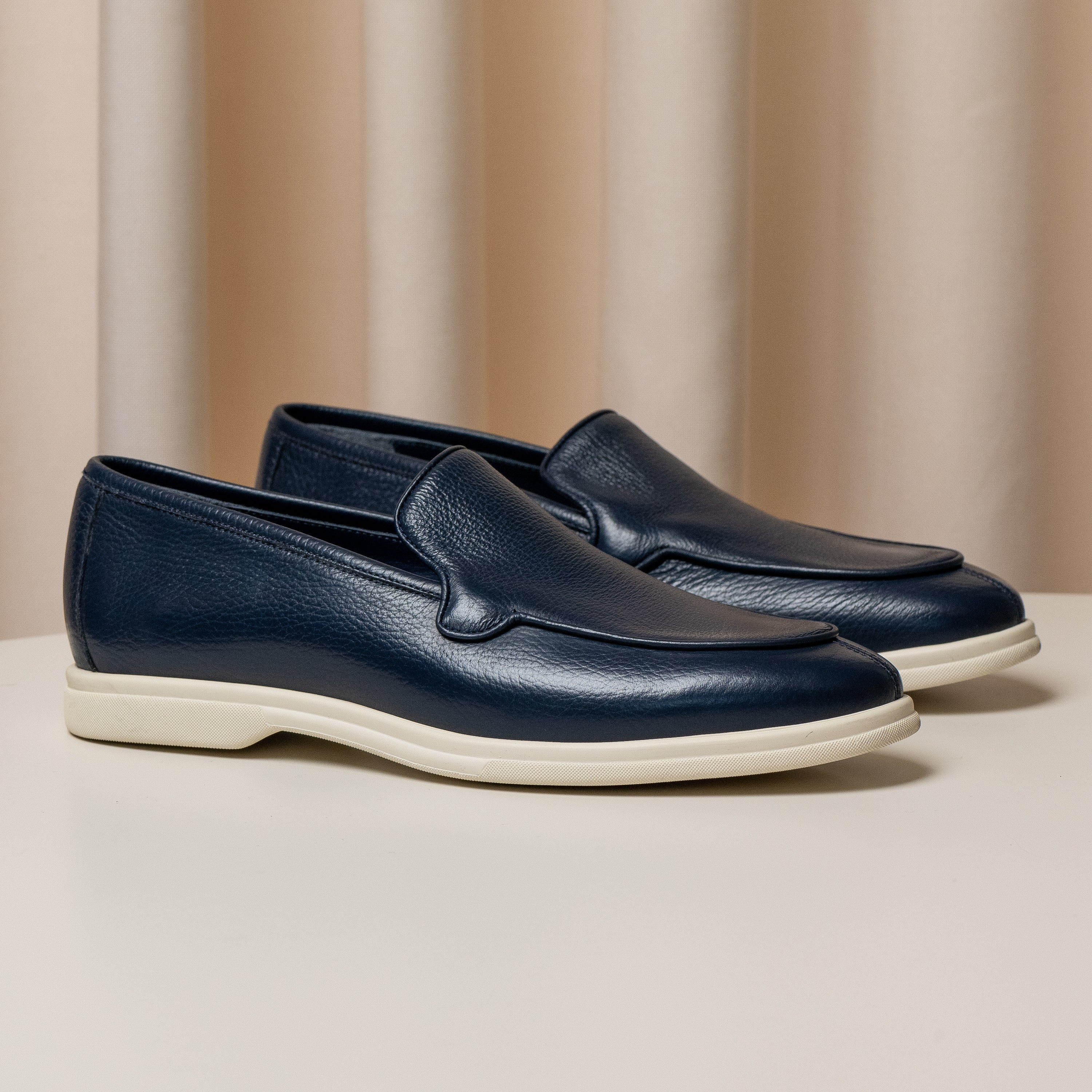 City Loafers Mid Blue Grain Consiglieri