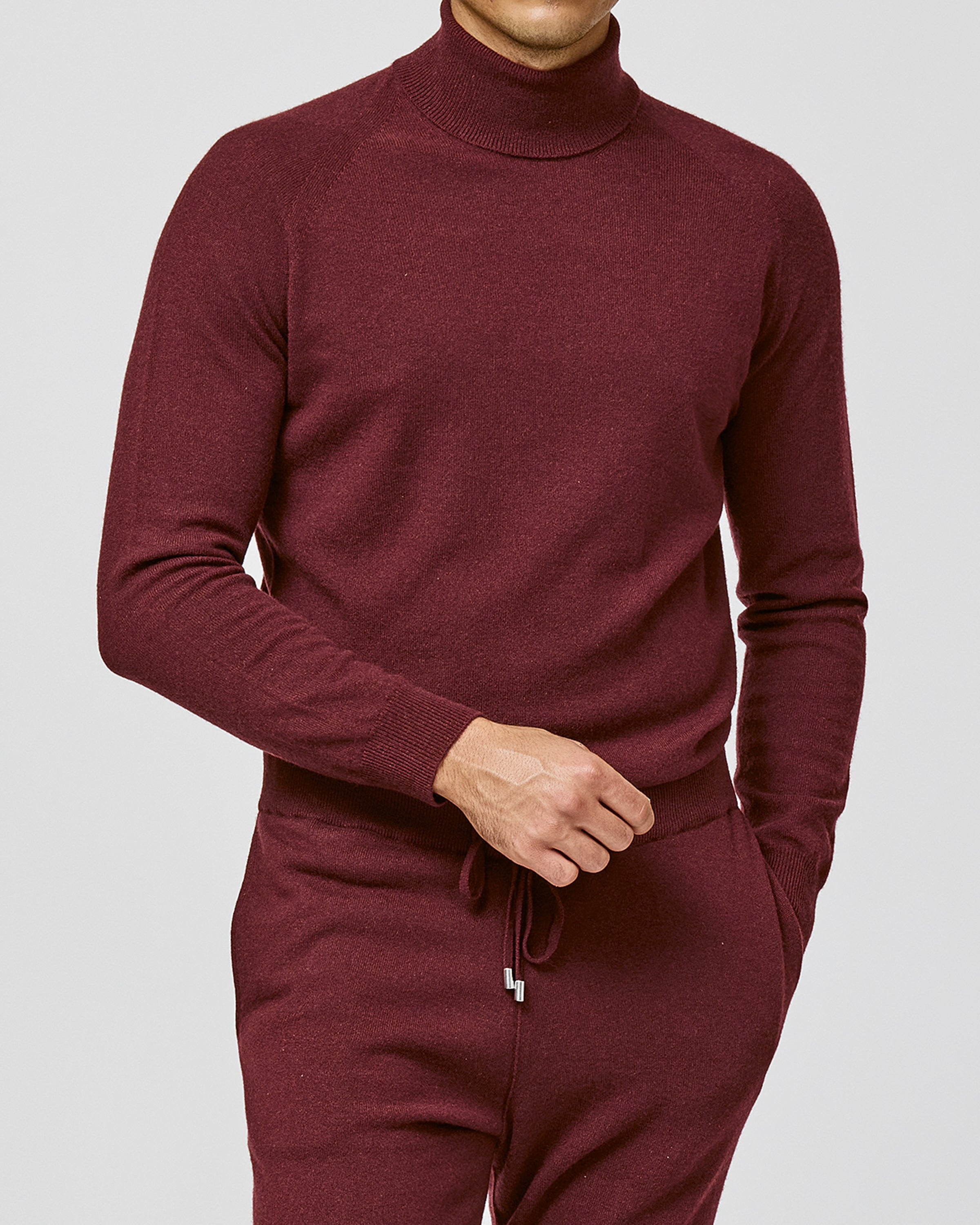 Knit Cashmere wine red