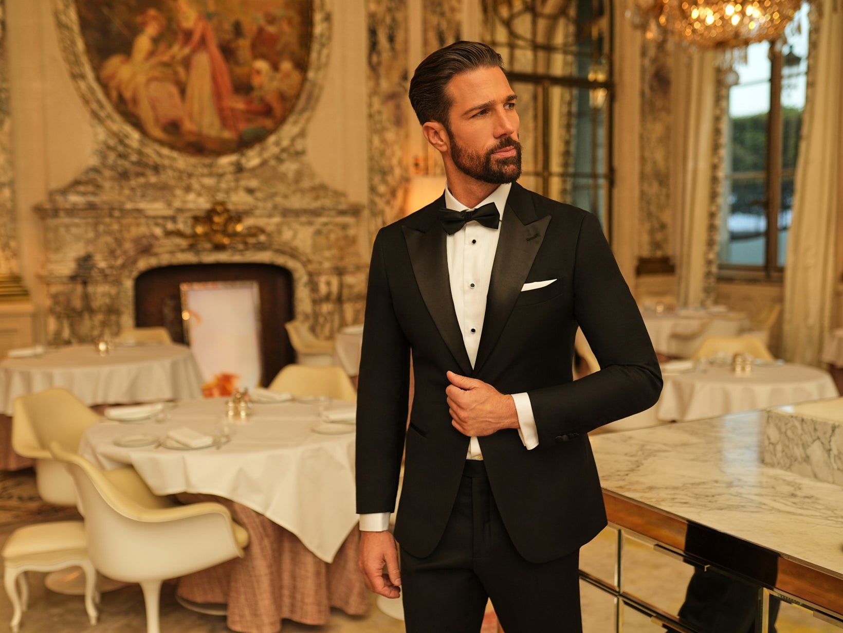 Luxury Loro Piana Black Tie Consiglieri