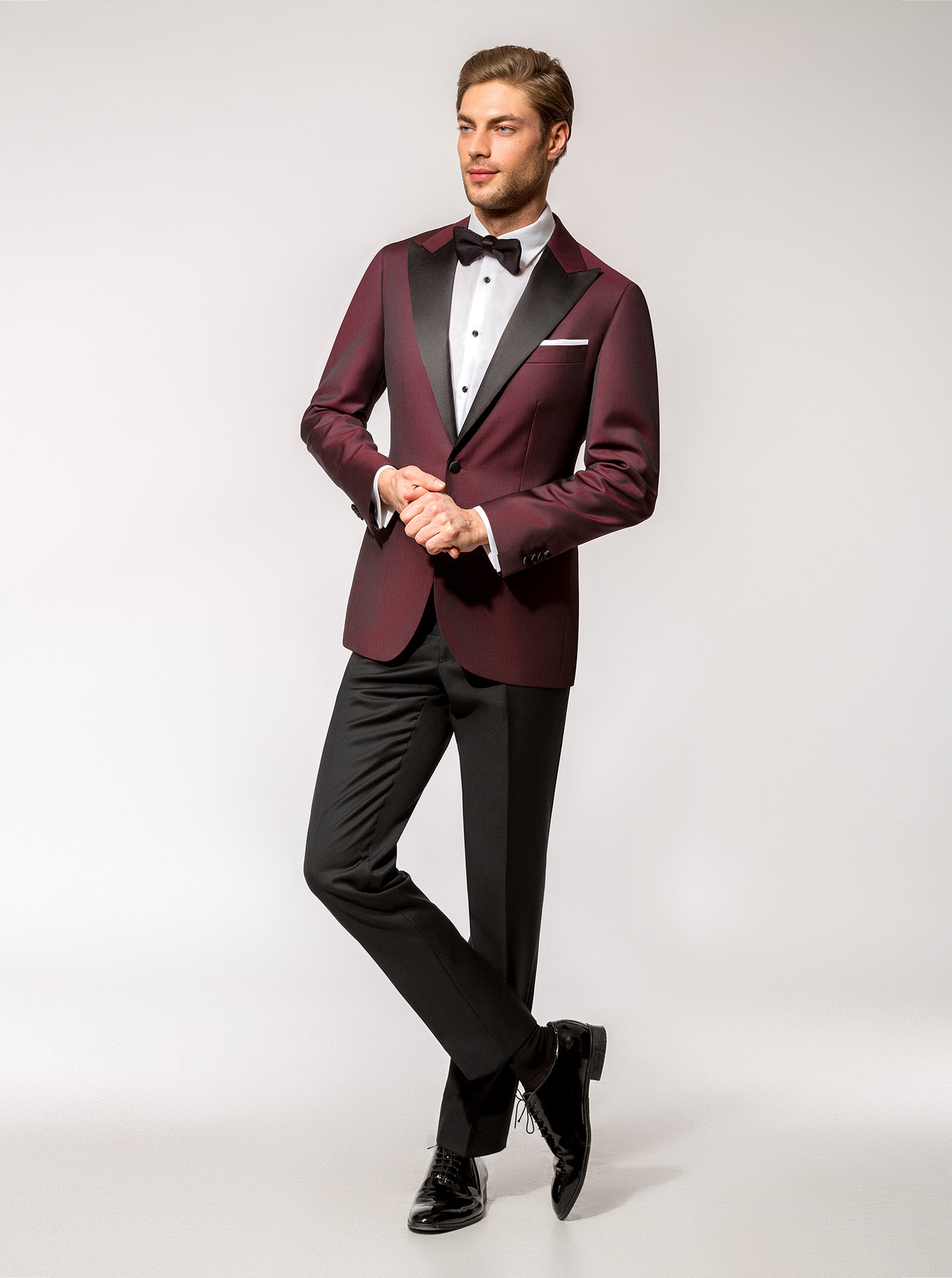 Premium Burgundy Tuxedo Consiglieri