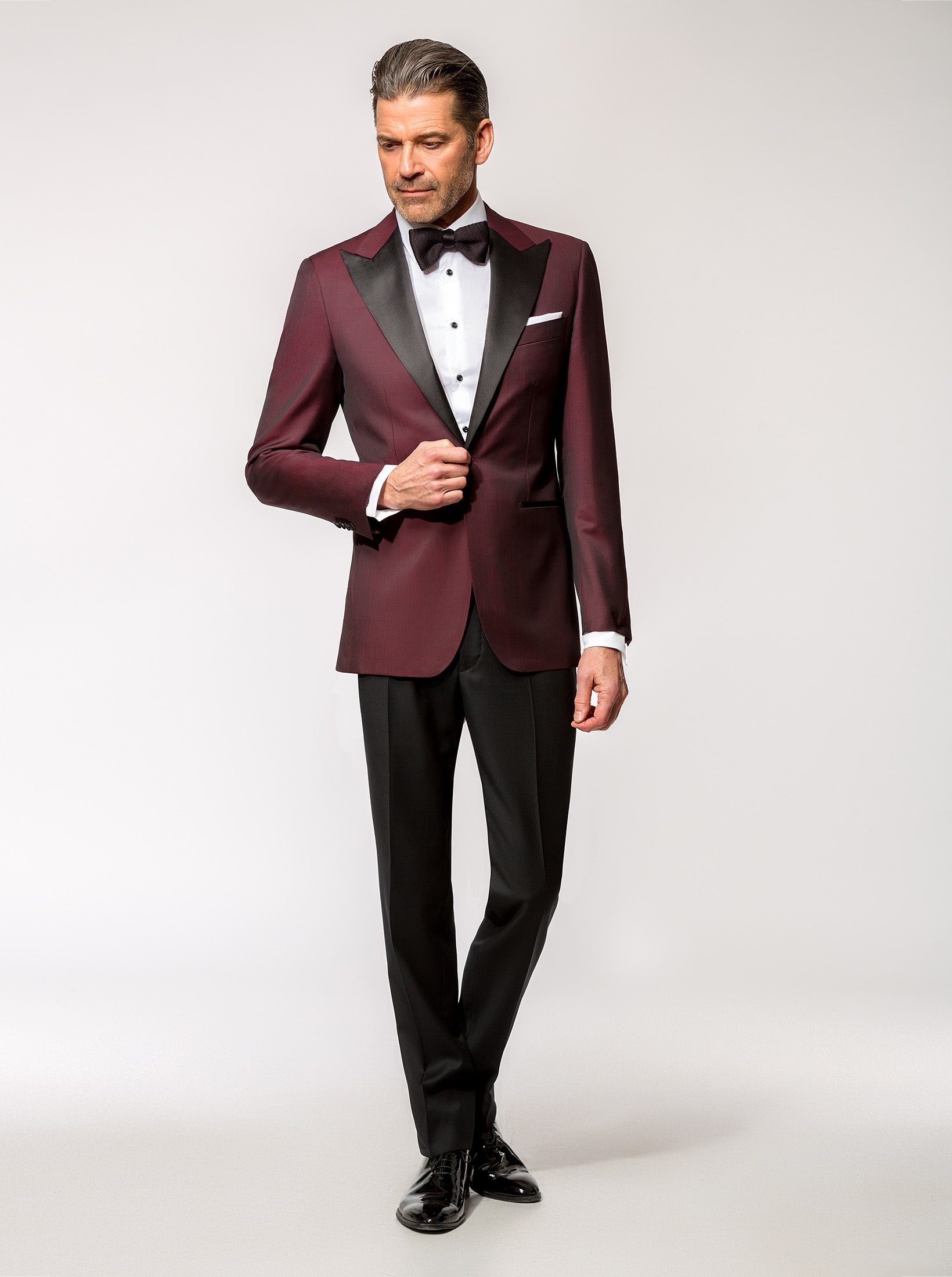 Premium Burgundy Tuxedo Consiglieri