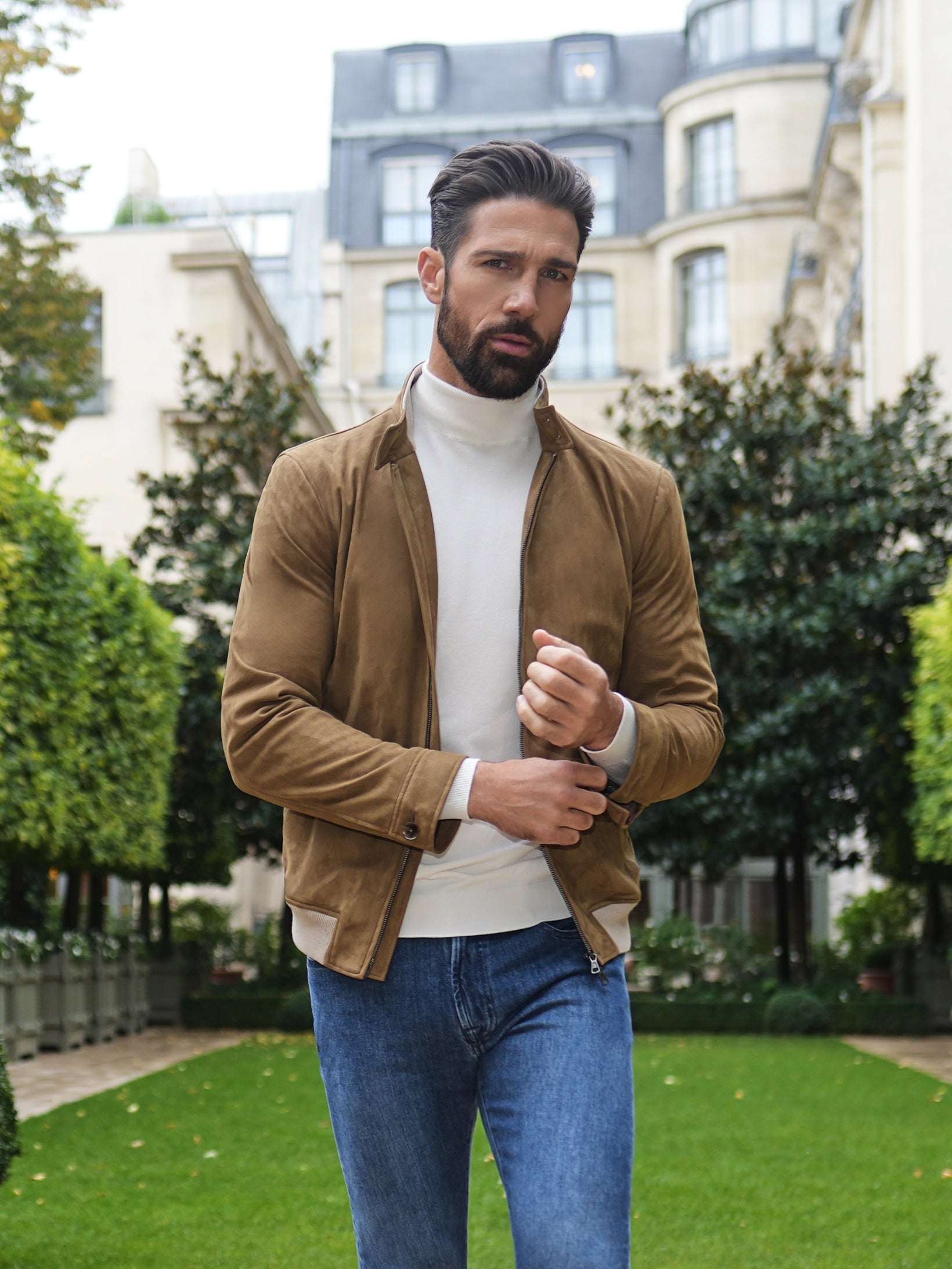 Bomber Jacket Alcantara Lyon Consiglieri