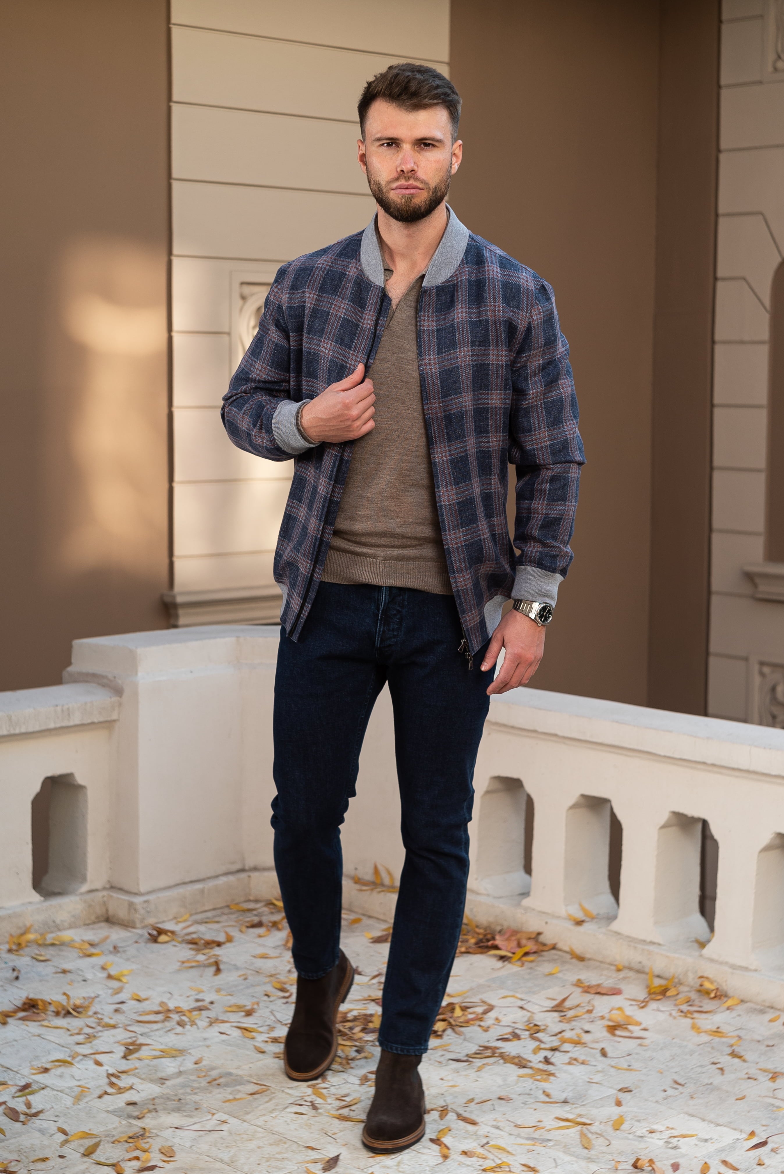 Bomber Jacket Wool & Silk Consiglieri