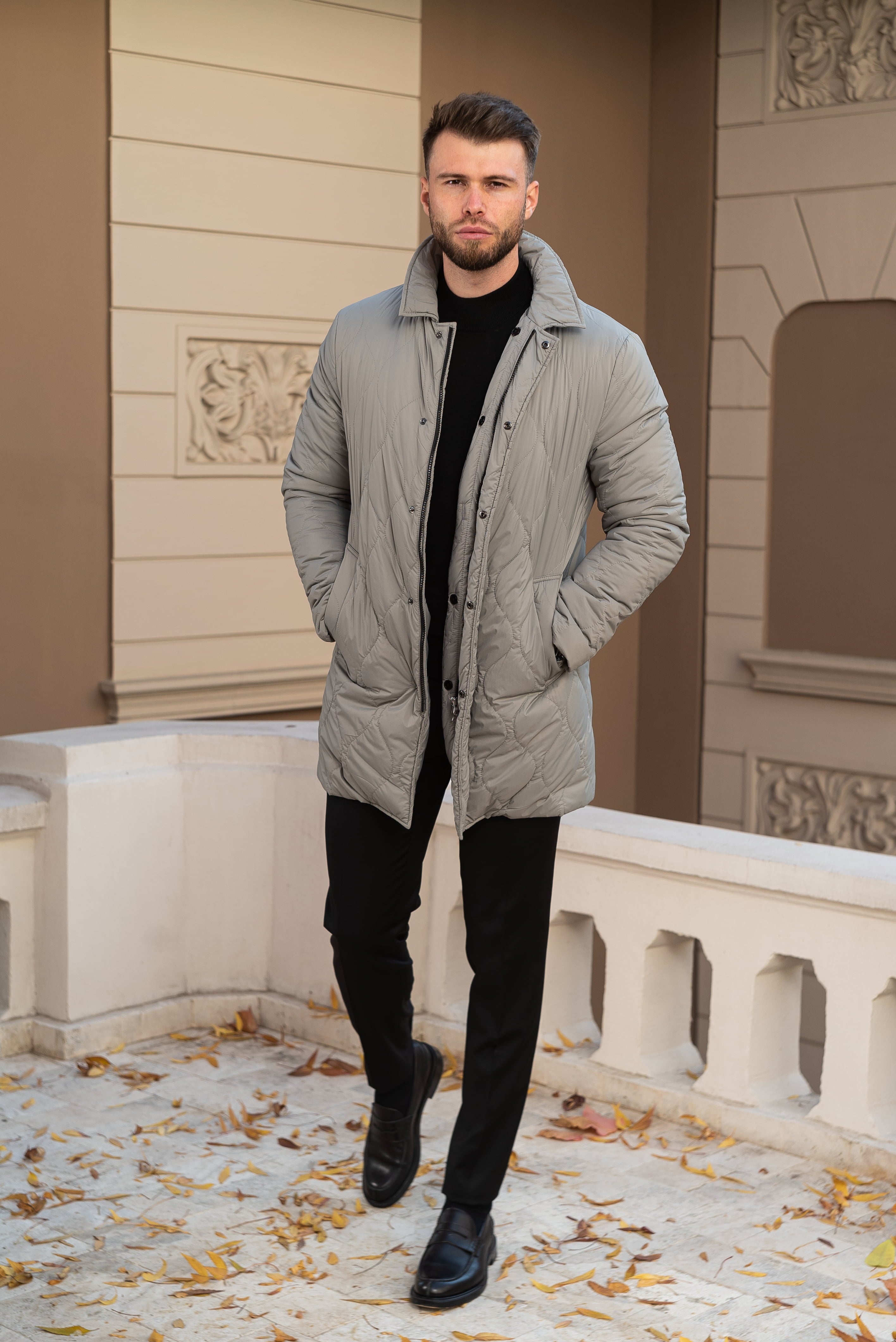 Geacă Car Coat Grey Consiglieri