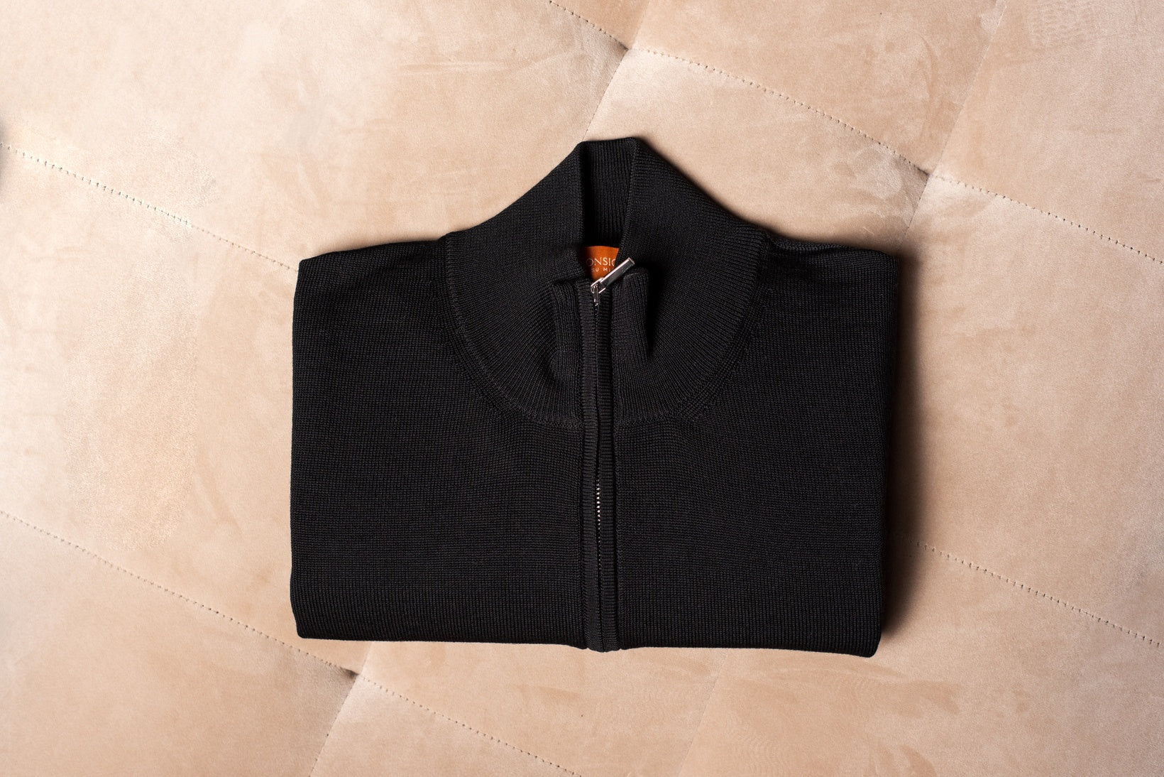 Knit Full Zip Black Consiglieri