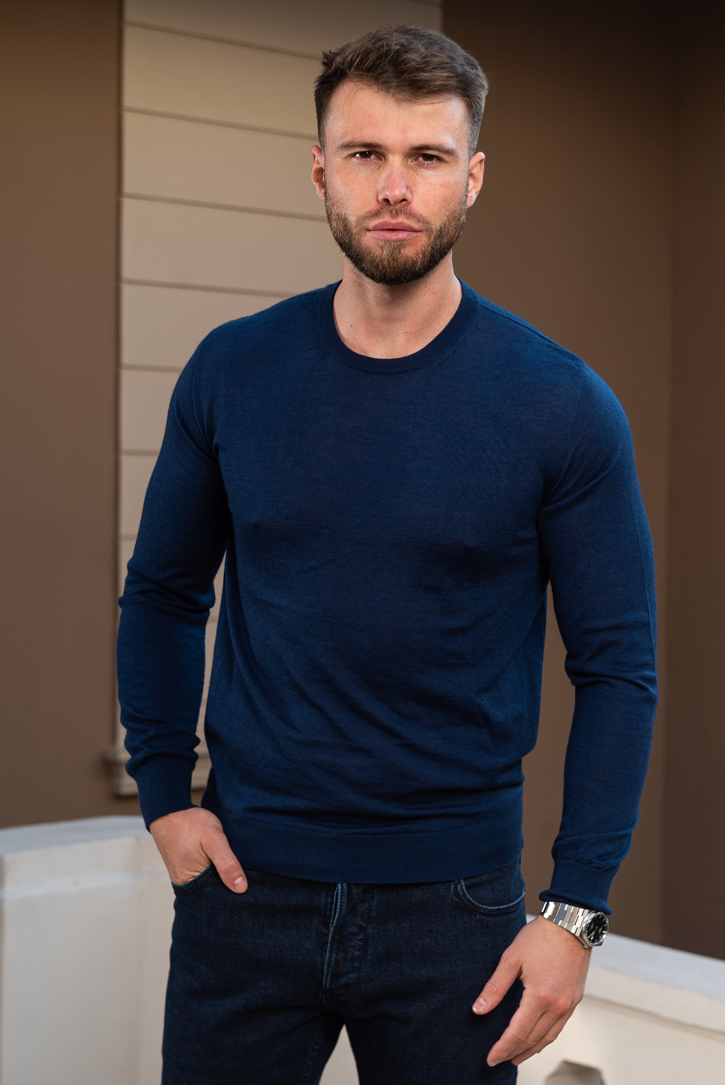 Knit Navy Blue Consiglieri