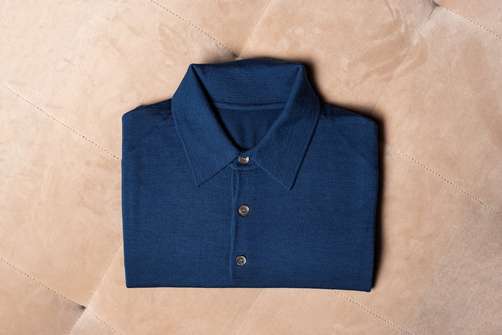 Knit Polo Blue Consiglieri