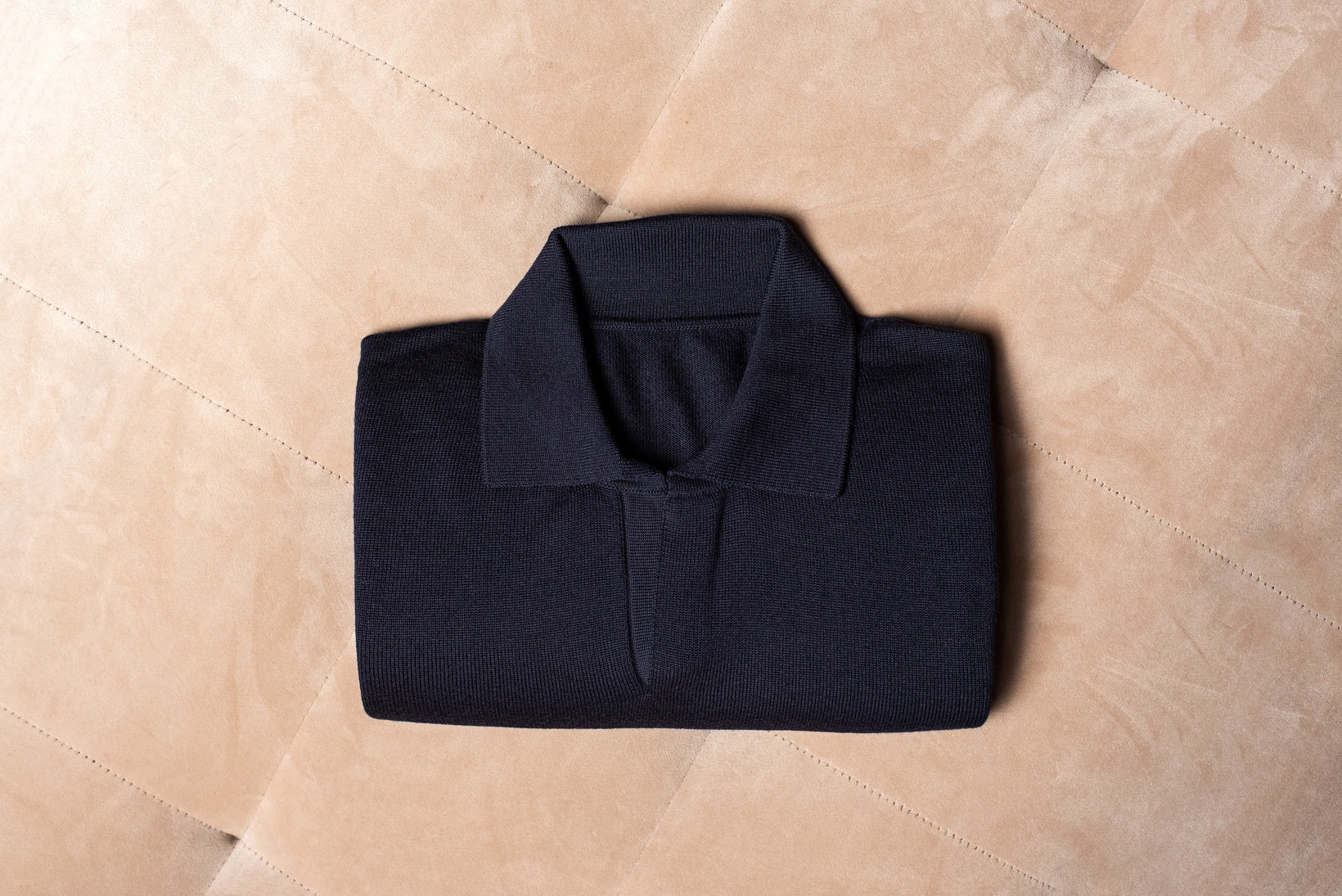 Knit Polo Navy Blue Consiglieri