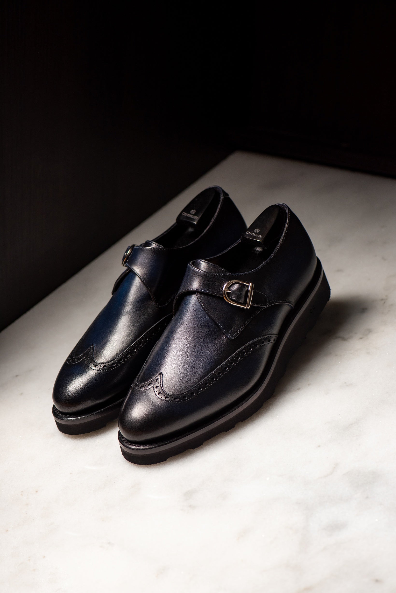 Pantofi Single Monk Dark Blue Consiglieri