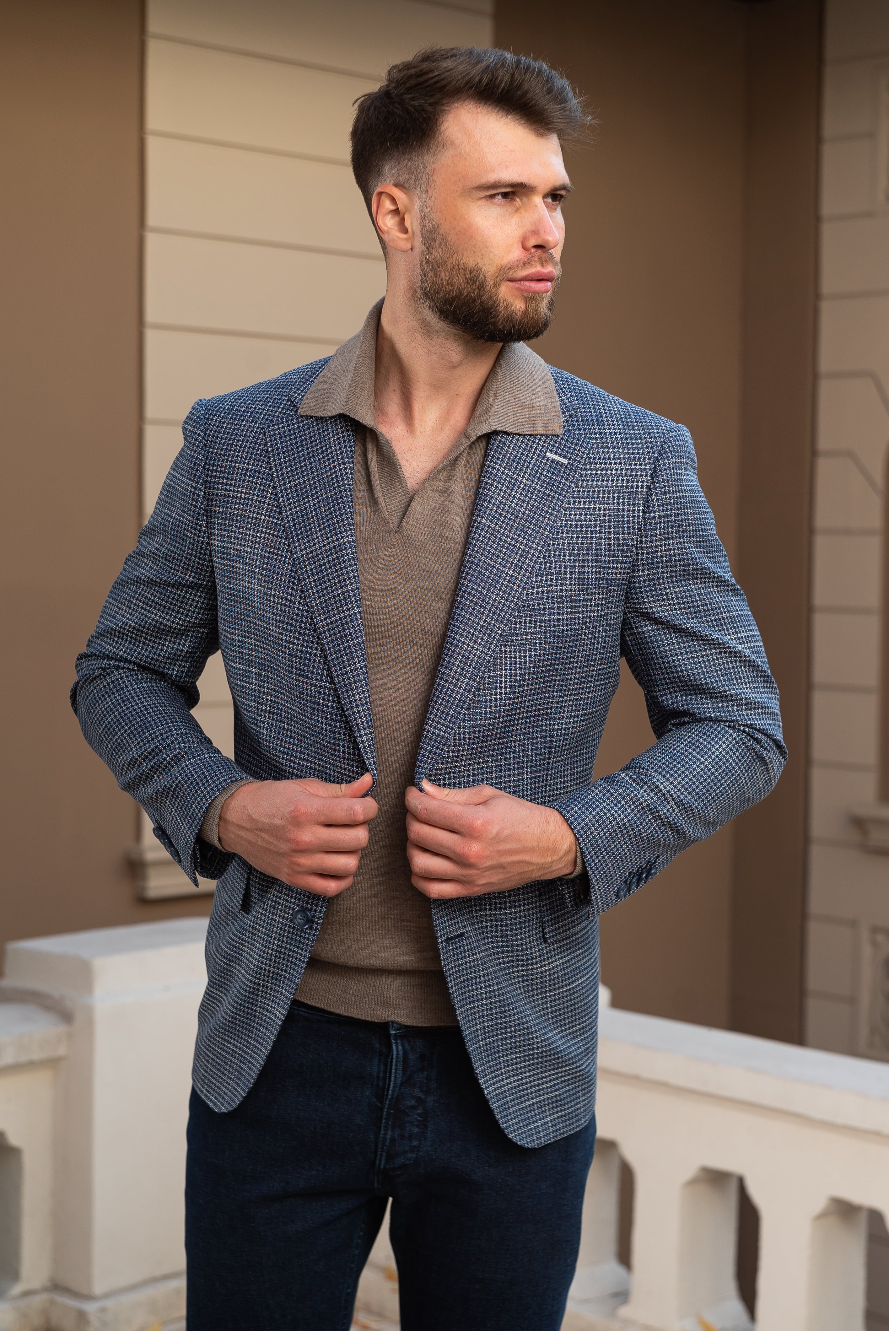 Sacou Casual Slate Blue Consiglieri