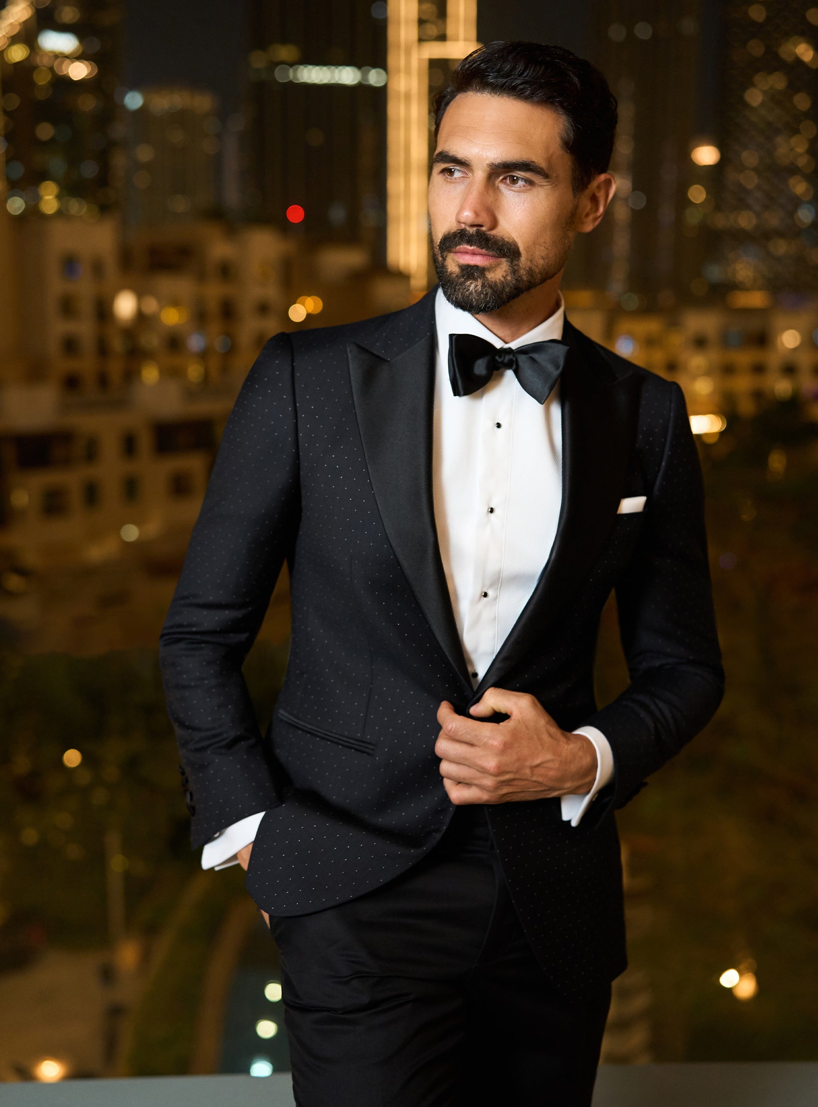 Noir Elegance Black Tie