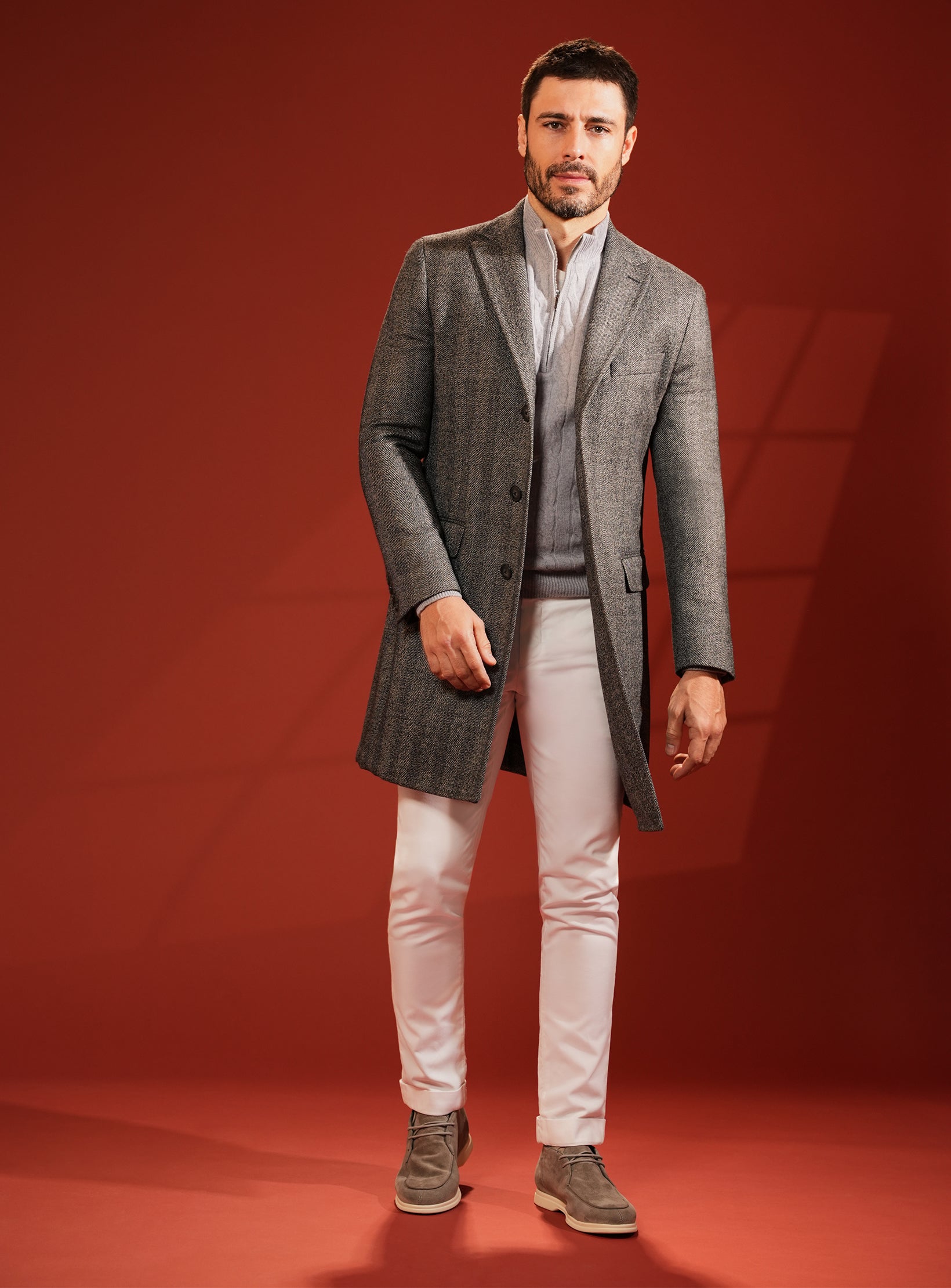 Sophisticated Grey Overcoat