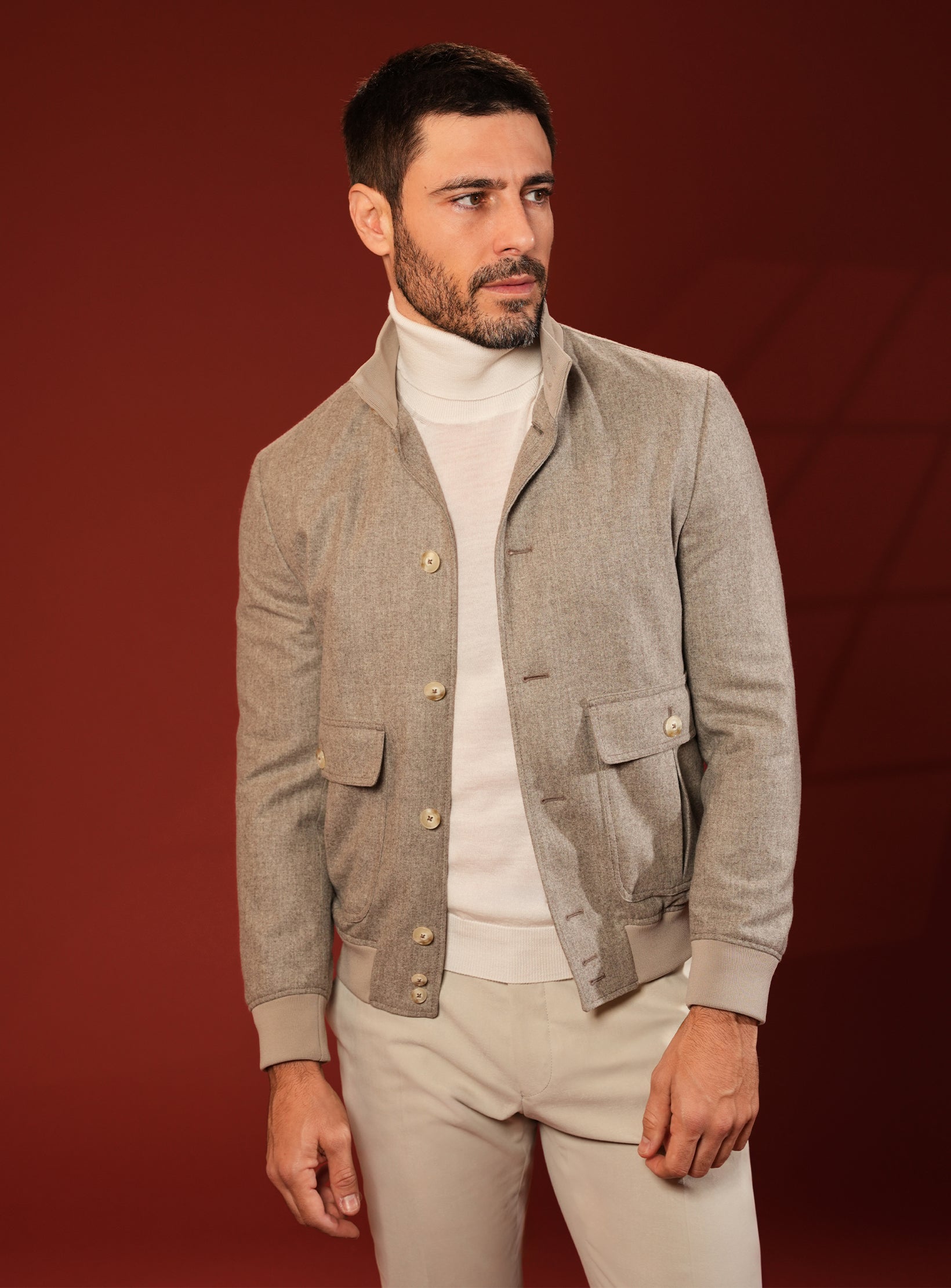 The Pure Wool Bomber Jacket