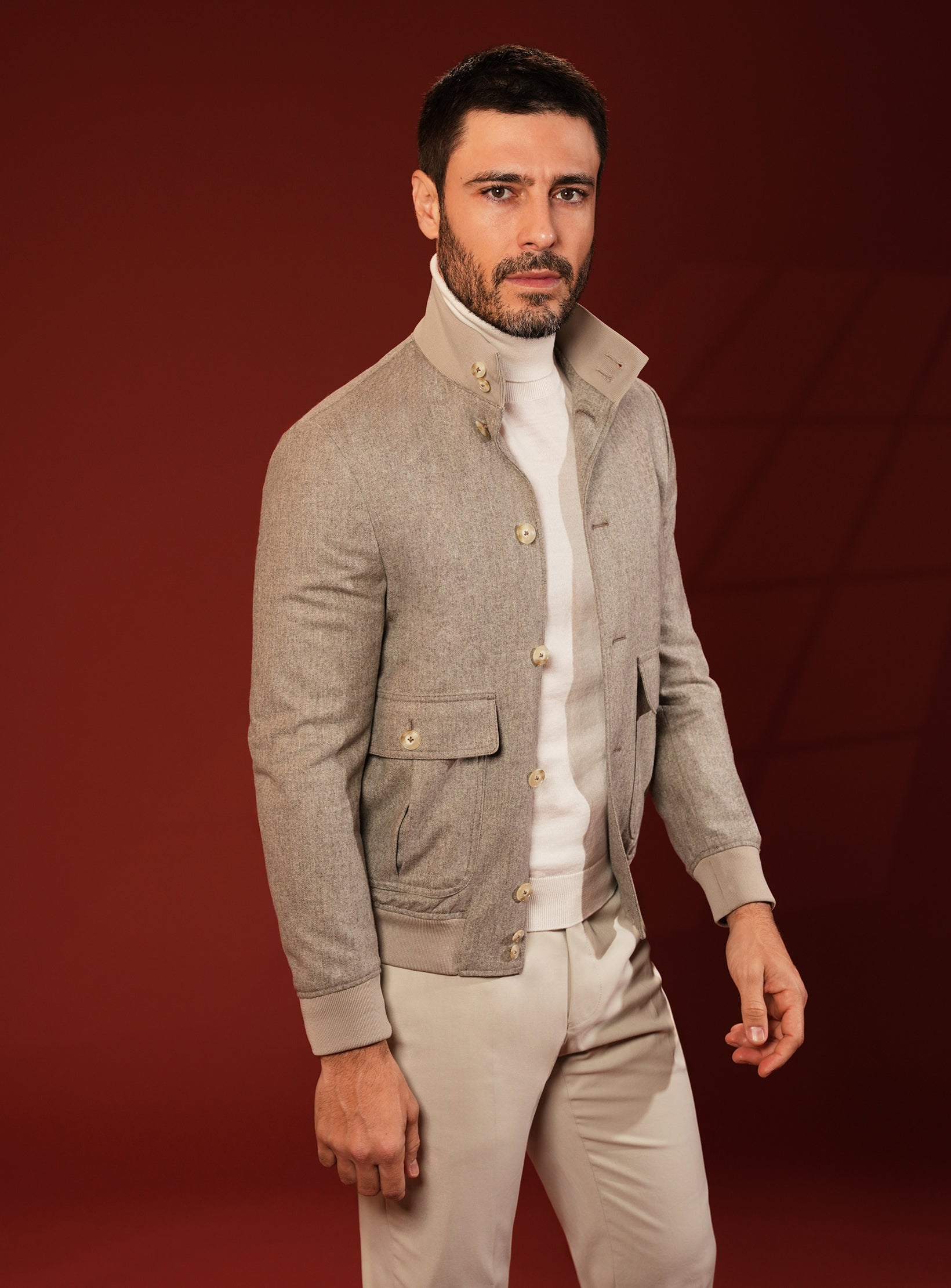 The Pure Wool Bomber Jacket