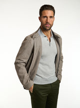 Alcantara Elegance Bomber Jacket