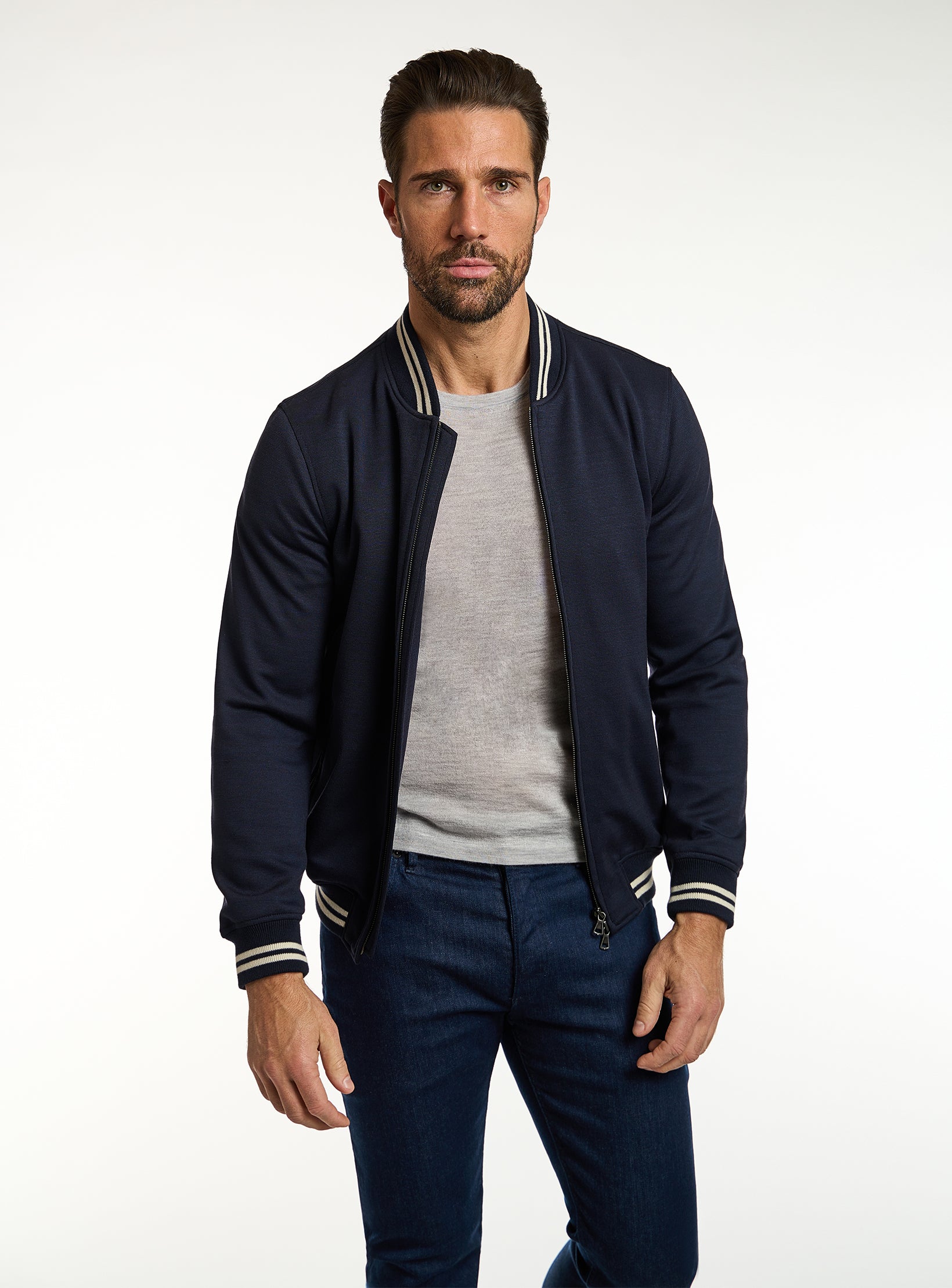 DeLuxe Jersey Bomber Jacket