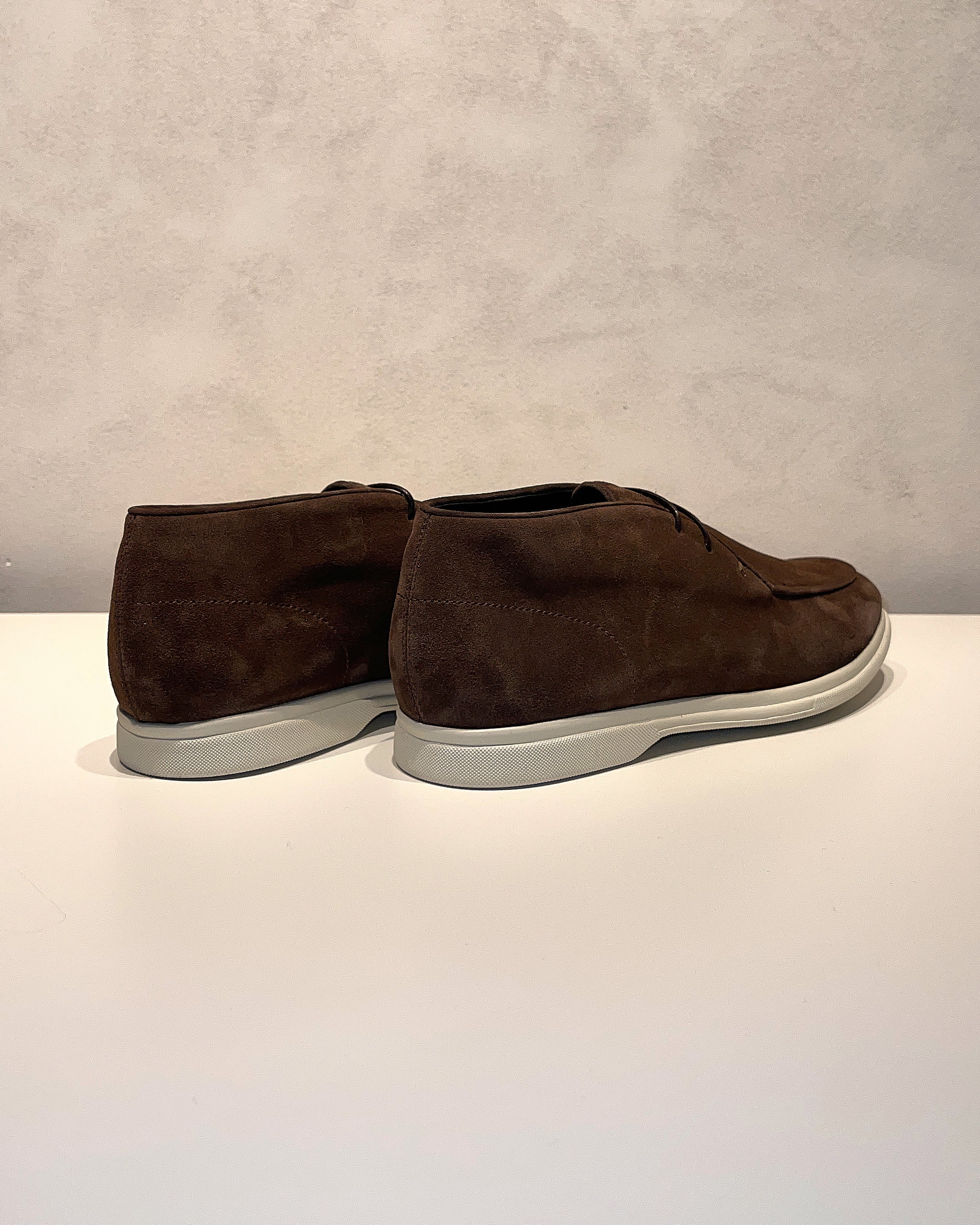Chocolate Suede Mid Top City Loafers