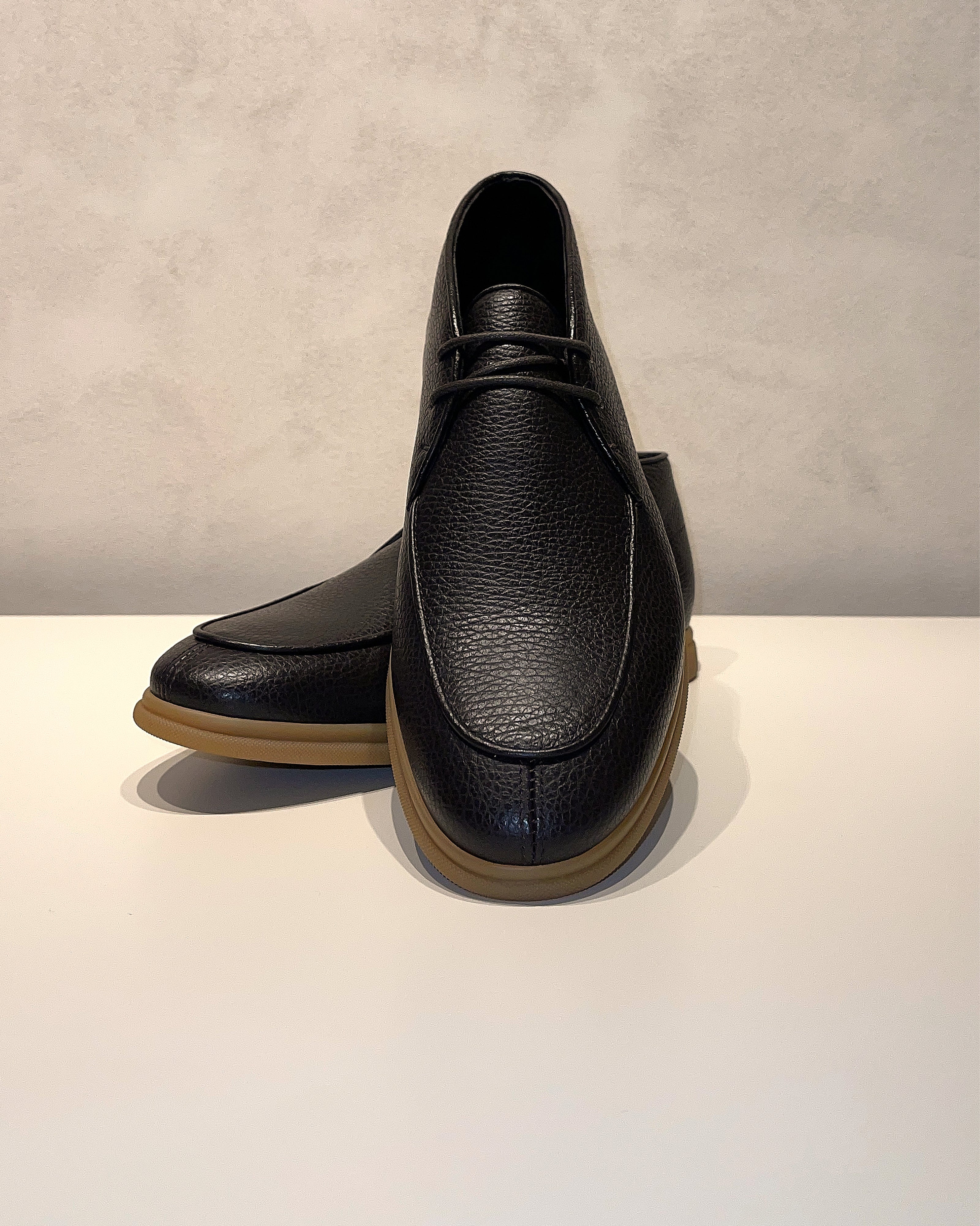 Dark Brown Grained Luxury City Loafers