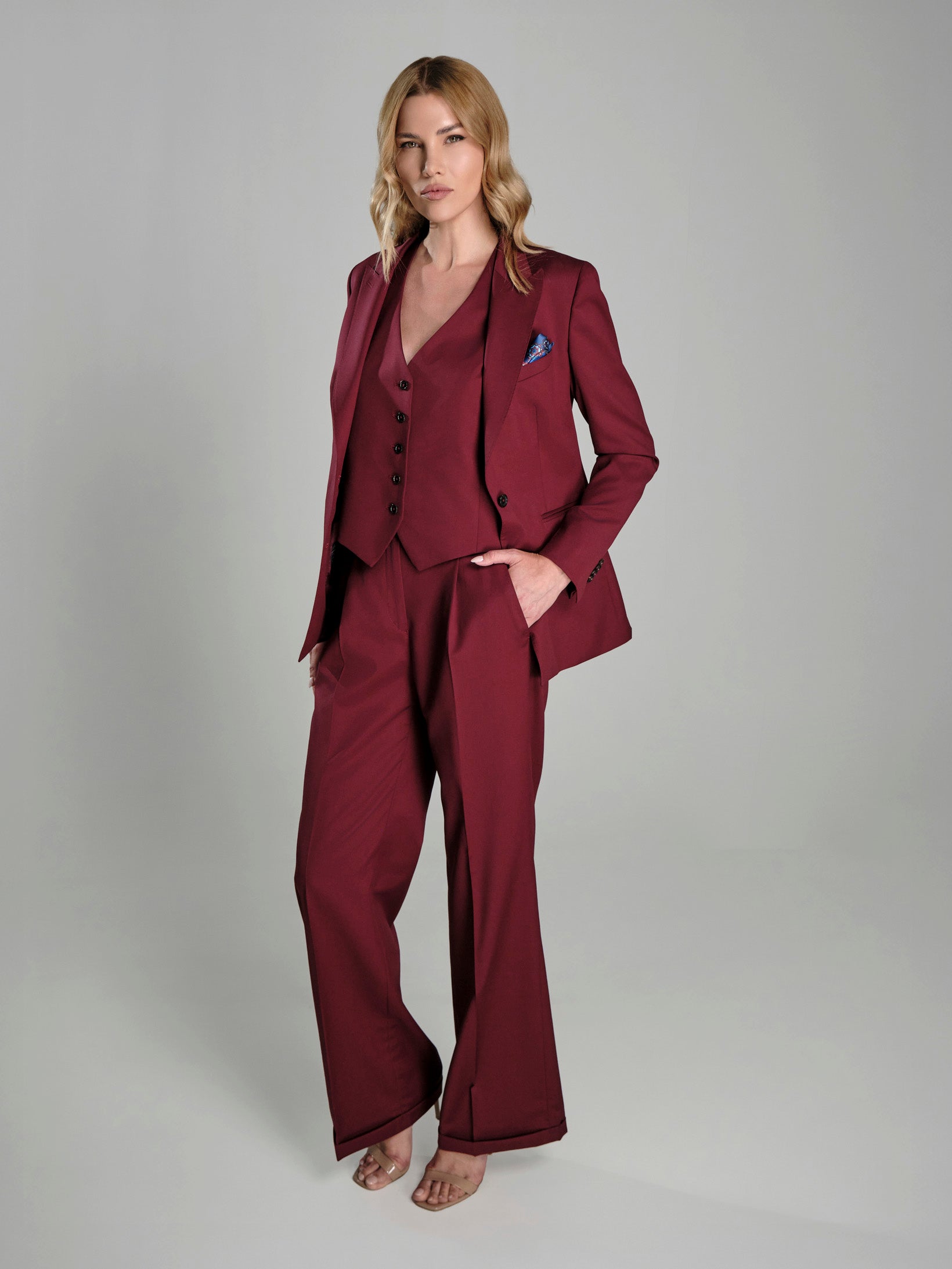 The Burgundy Allure Suit