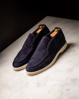 City Loafers - Mid Top in Suede Dark Blue