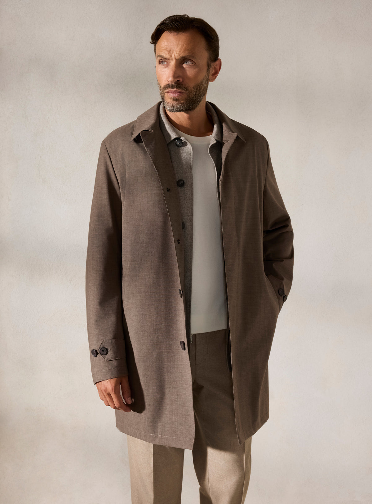 The Taupe Car Coat