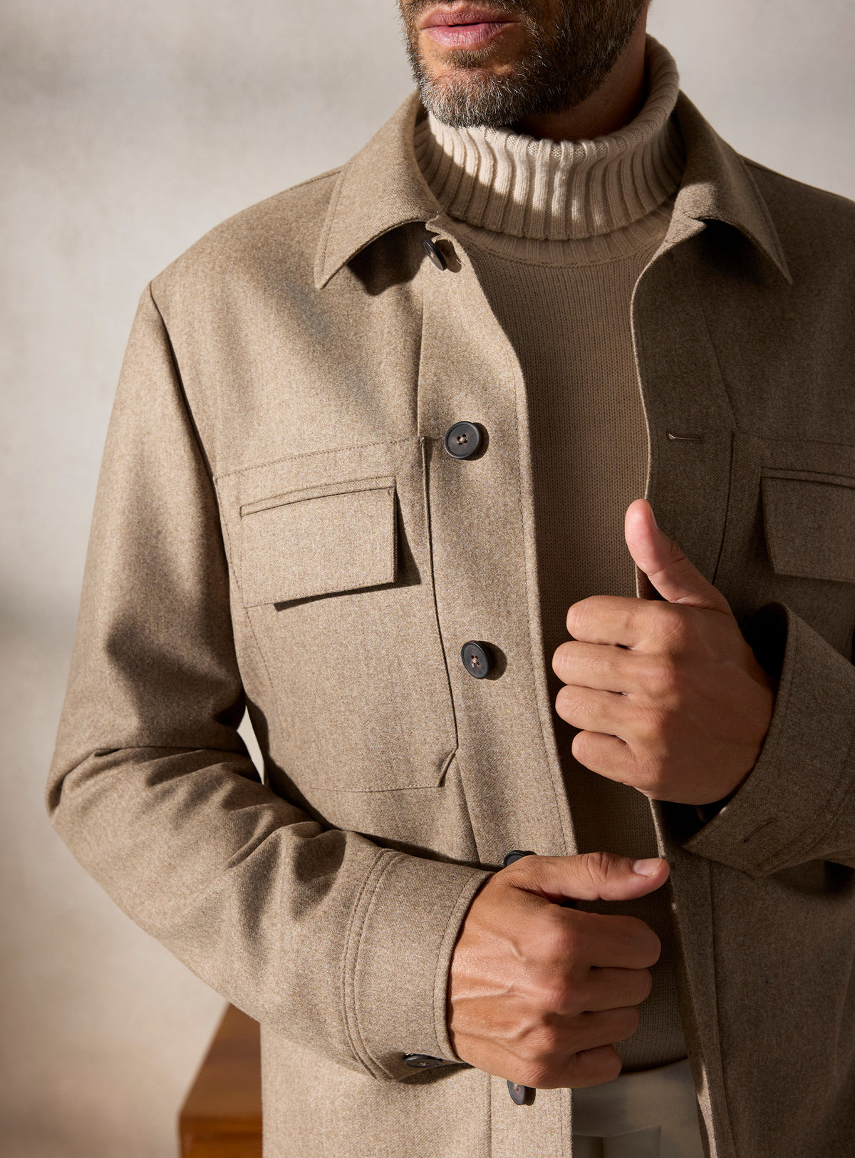 The Taupe Overshirt