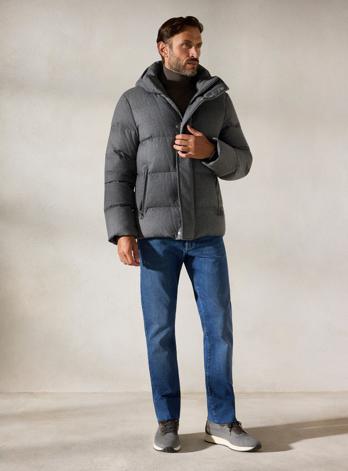 The Grey Hooded Jacket