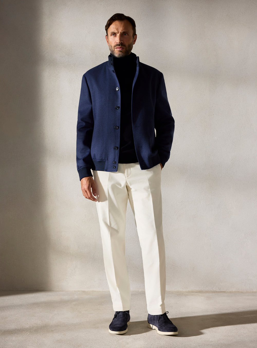 The Navy Zip Blouson