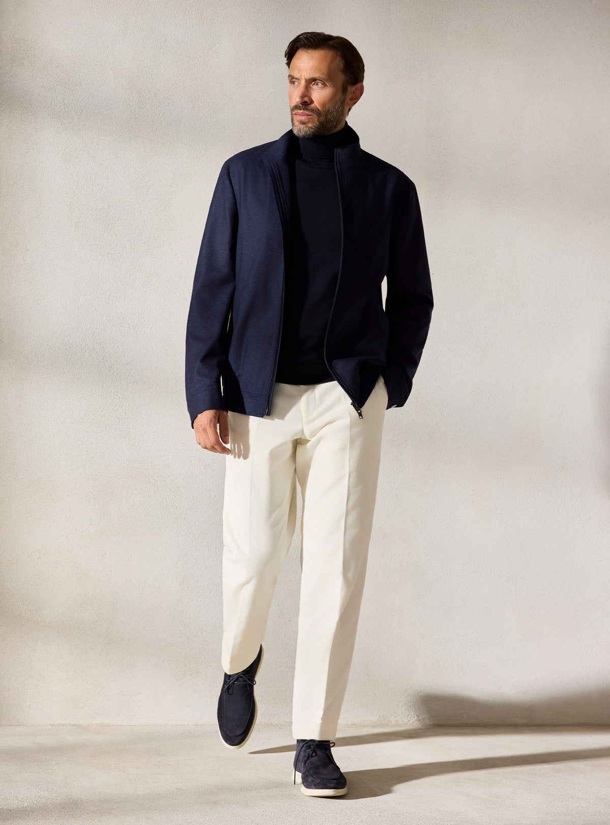 The Navy Zip Blouson