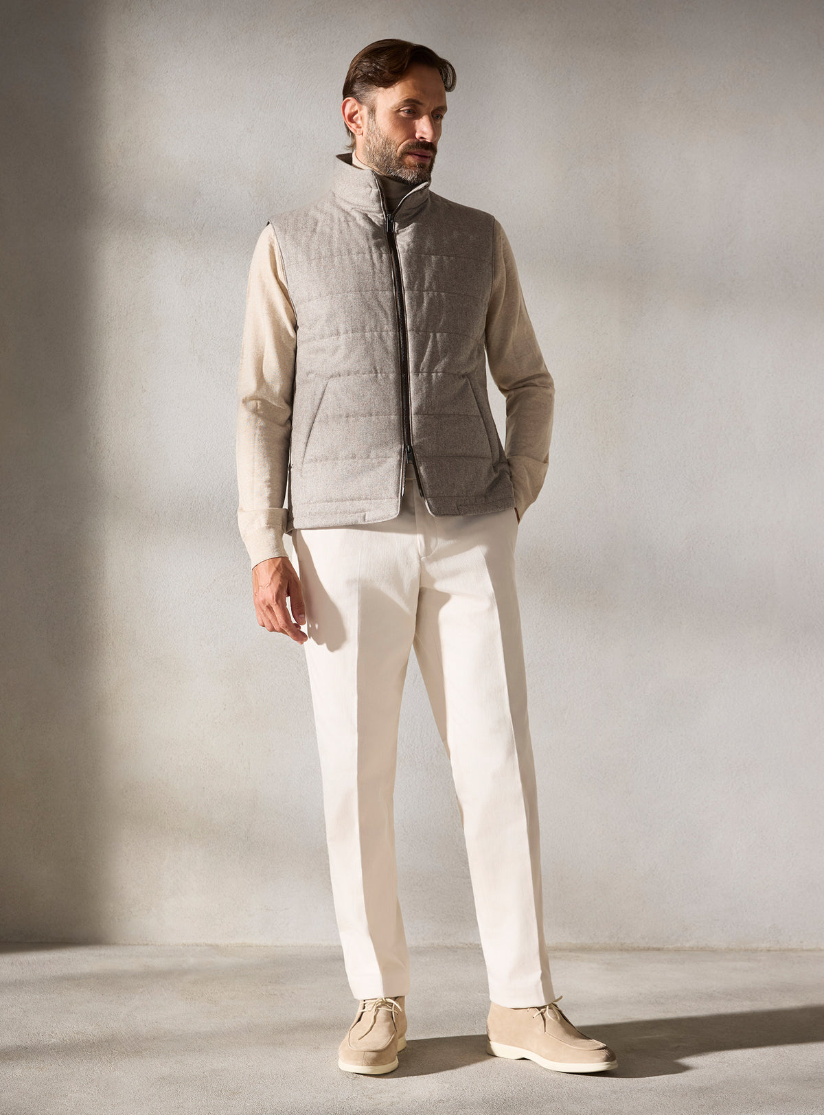 The Greige Quilted Gilet