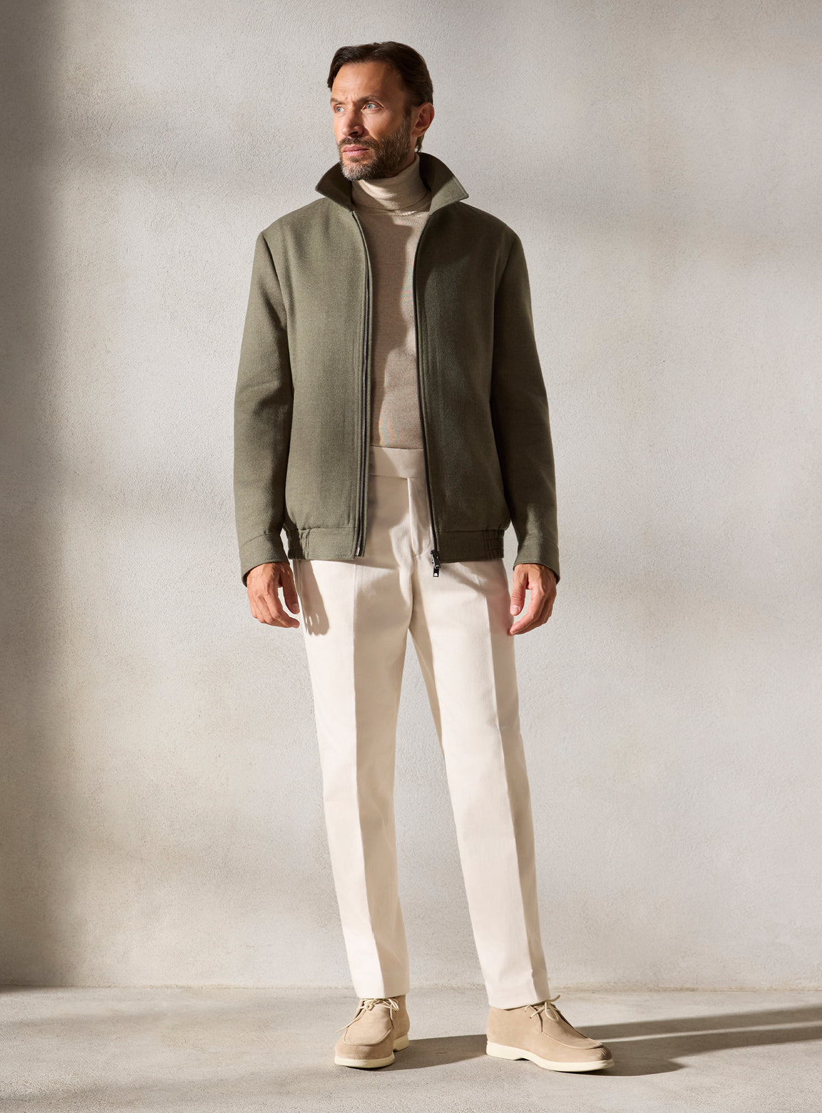 The Olive Zip Blouson