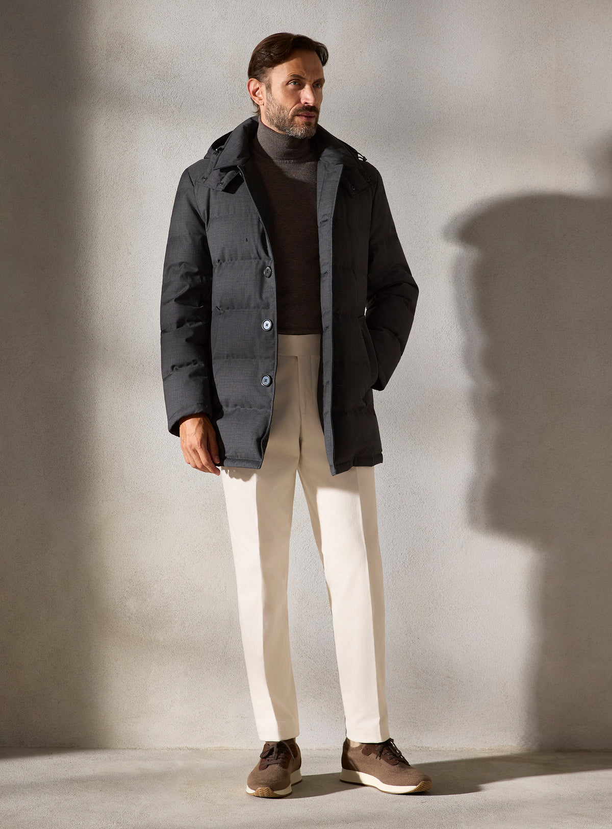The Charcoal Quilted Parka